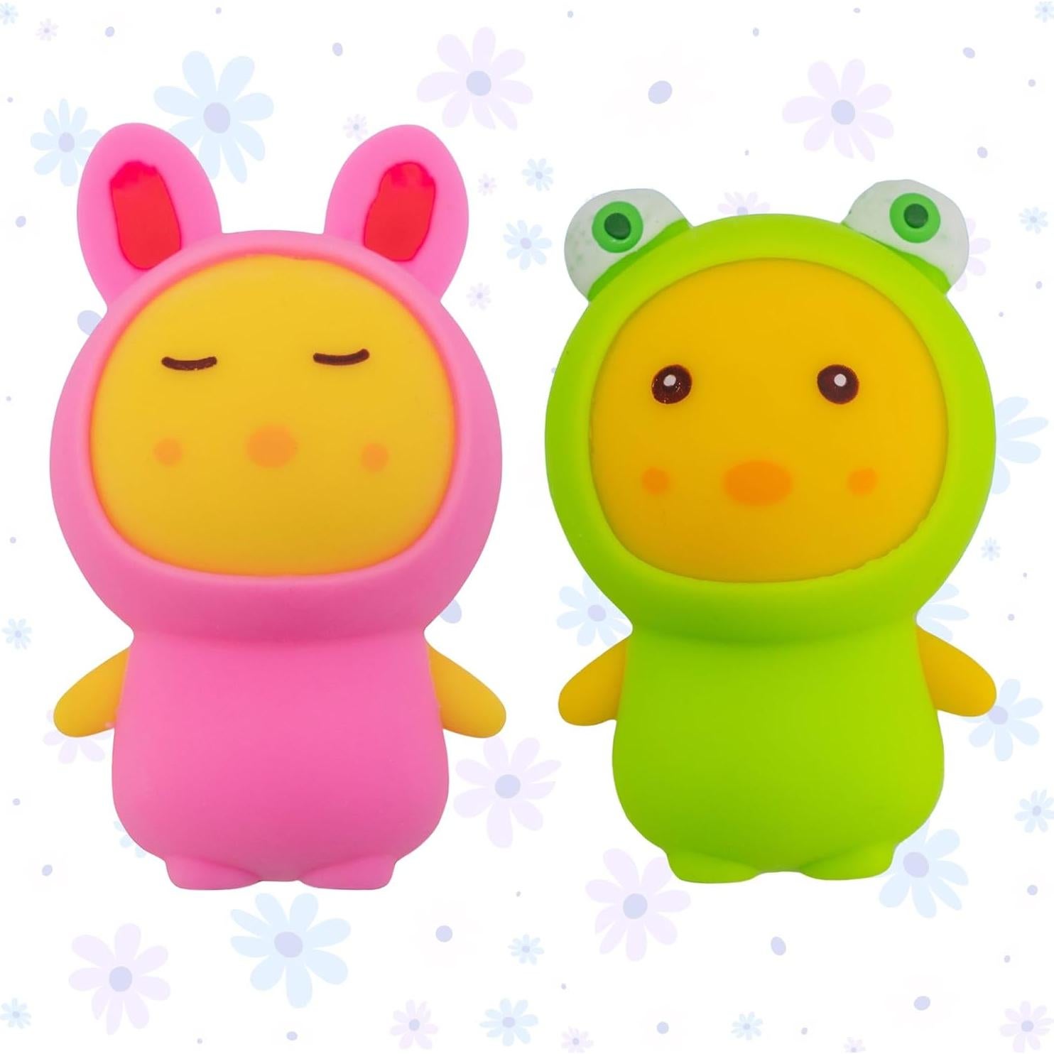 Juguete Aplastable Toysmith - Paquete de 2 Pollitos Disfrazados