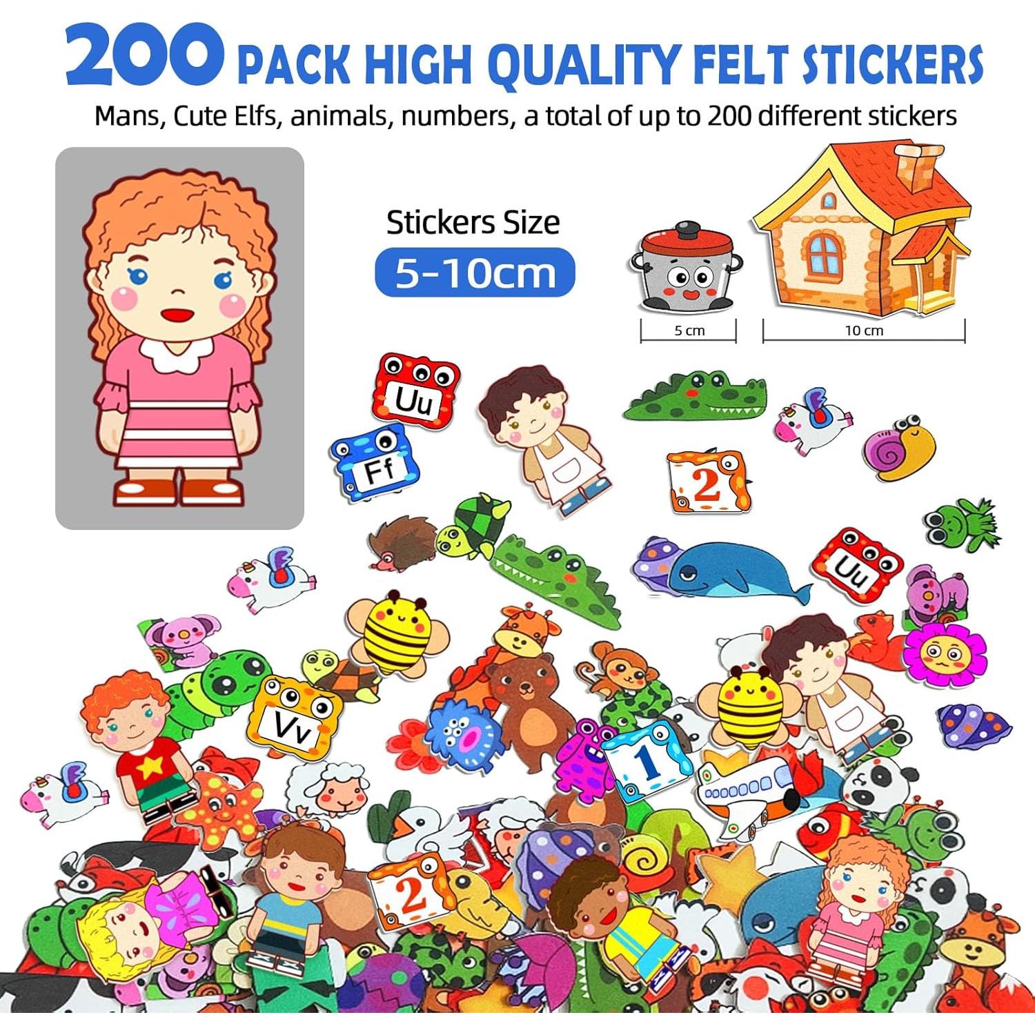 Juego de Tablero de Historias de Fieltro 200 Piezas 40x28"