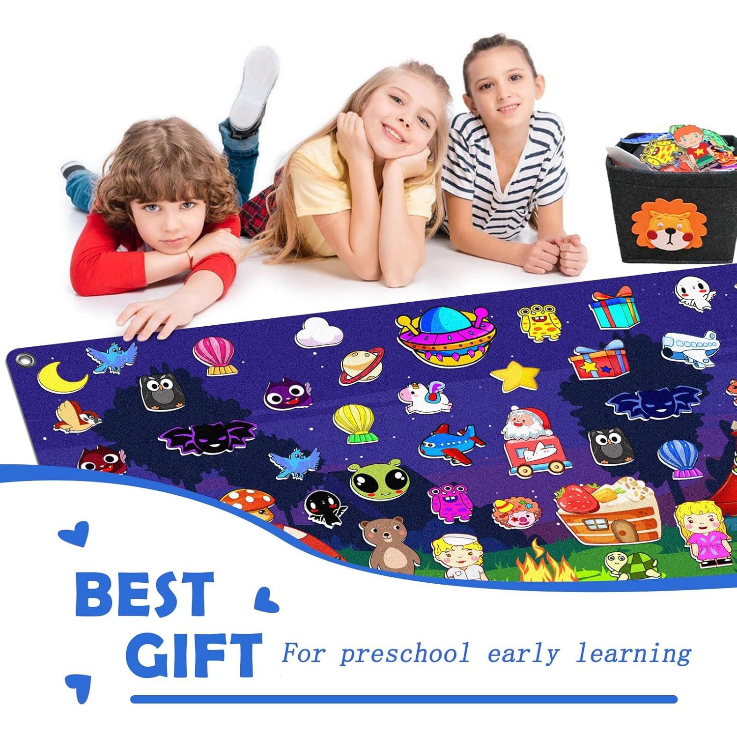 Juego de Tablero de Historias de Fieltro 200 Piezas 40x28"