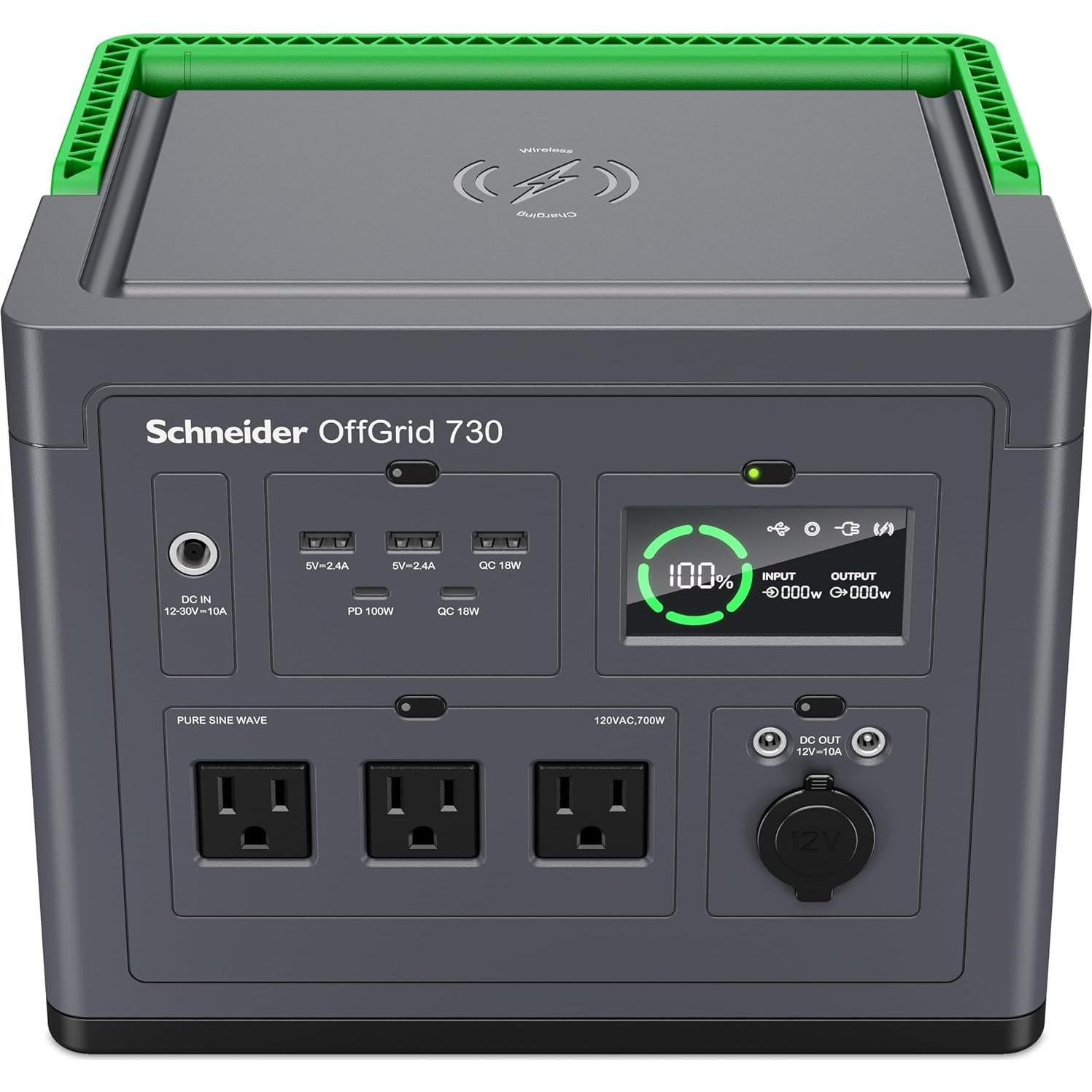 Estación Energía Portátil Schneider 700W PPS730 738Wh