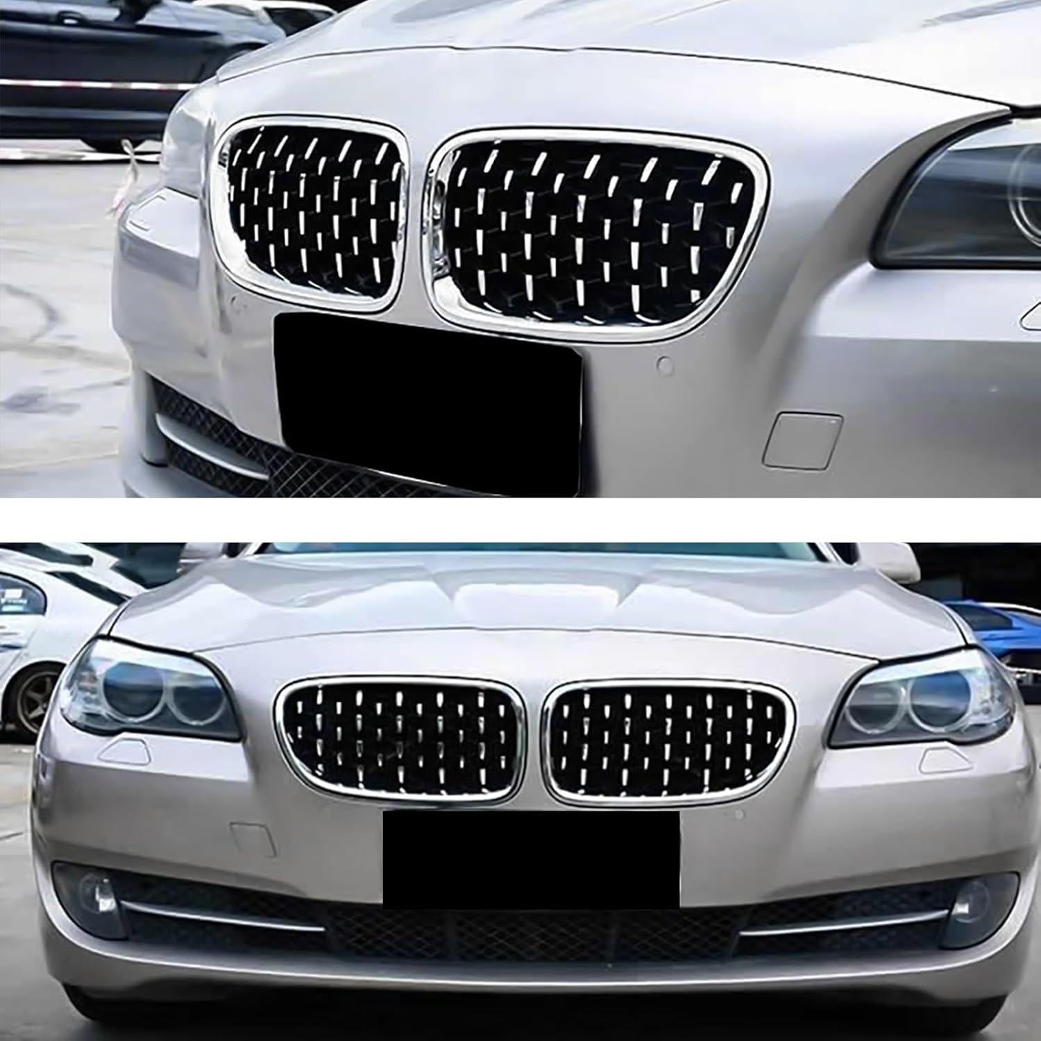 Rejilla Frontal KHK para BMW Serie 5 F10 2010-2016 Diamante Cromo