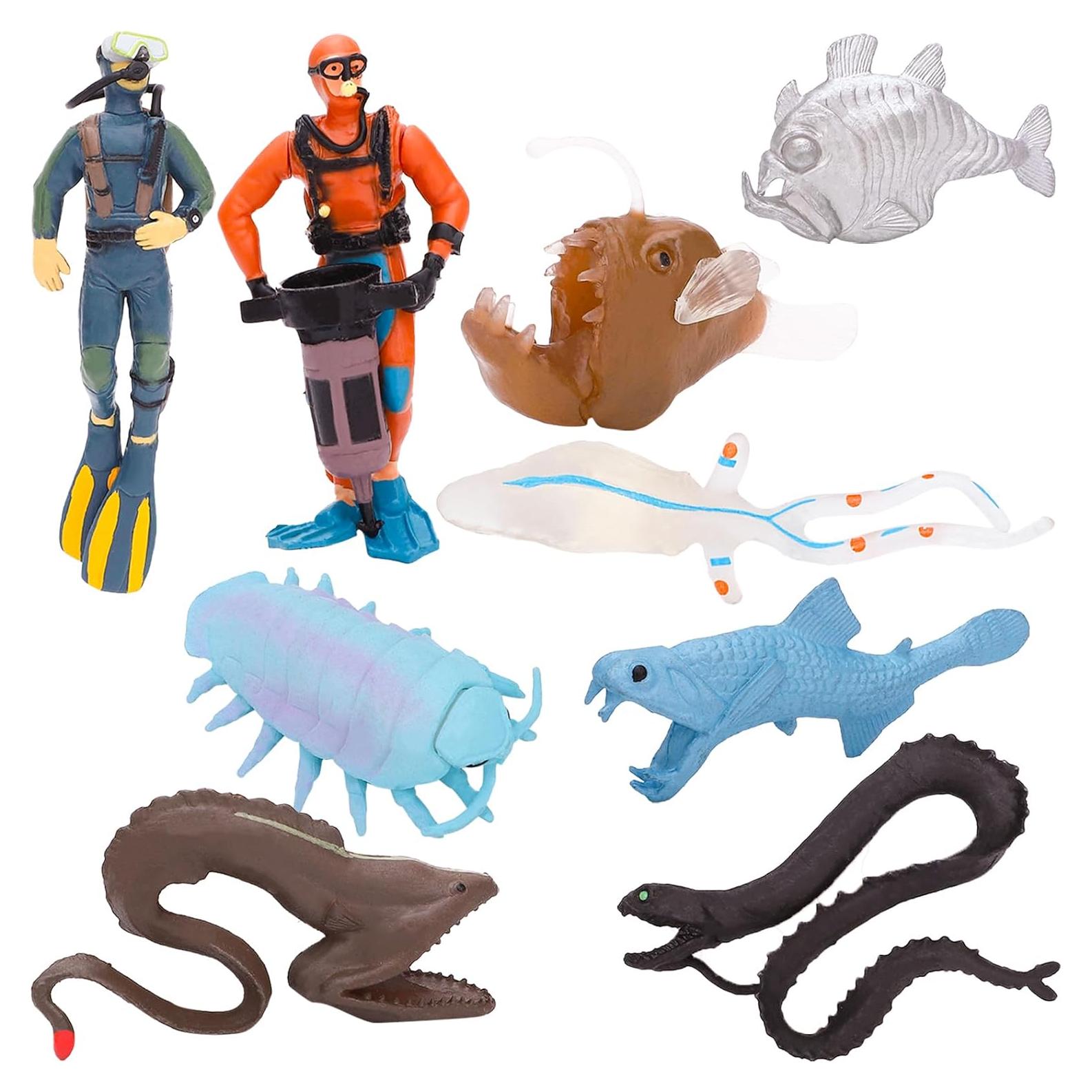 Figuras de Buceadores y Criaturas Marinas ONEST - 10 Piezas