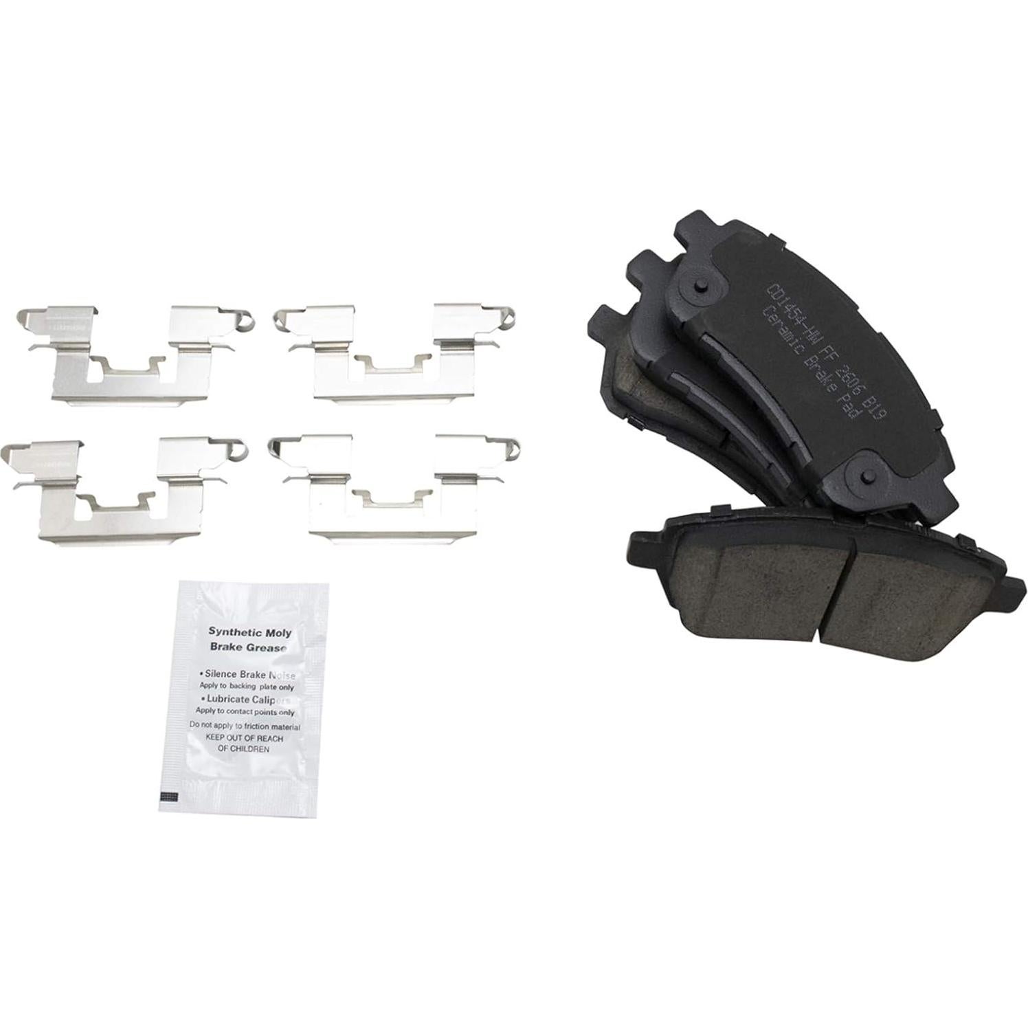 Kit de Pastillas y Discos de Freno Cerámicos TRQ BKA11718 para Ford Fiesta