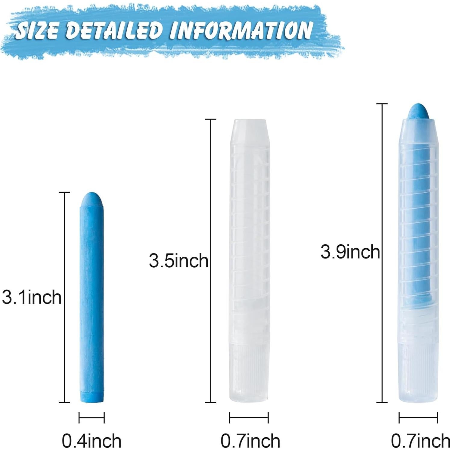 Tiza Sin Polvo LVYOALIN 6 Colores Lavables para Niños