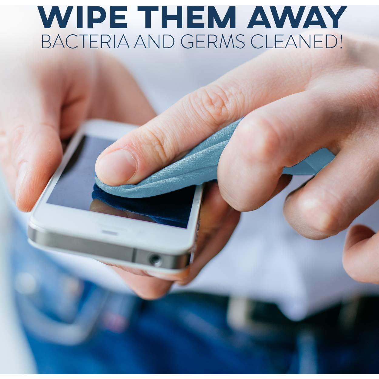 Paño de limpieza Care Touch - 12 paños microfibra azul