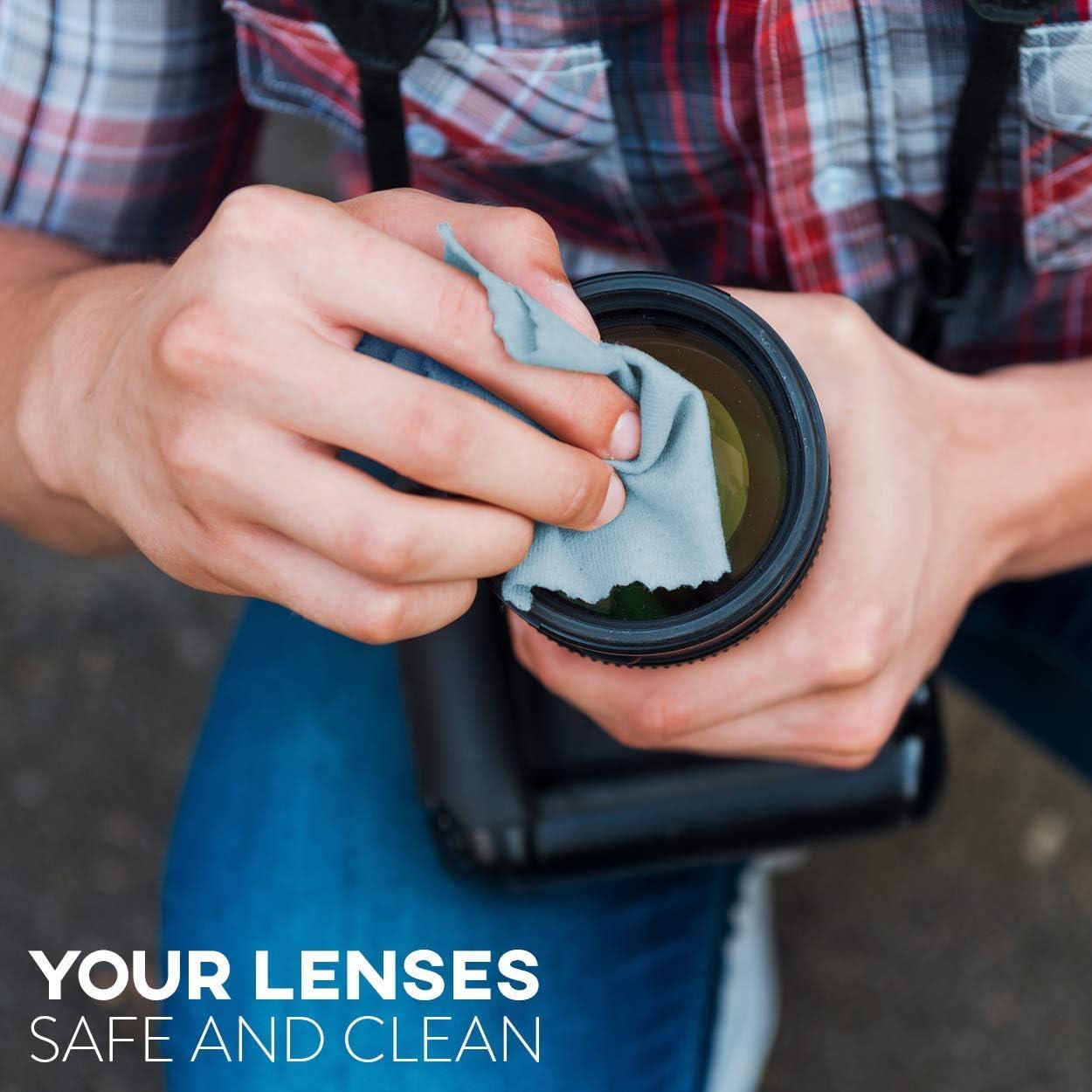 Paño de limpieza Care Touch - 12 paños microfibra azul