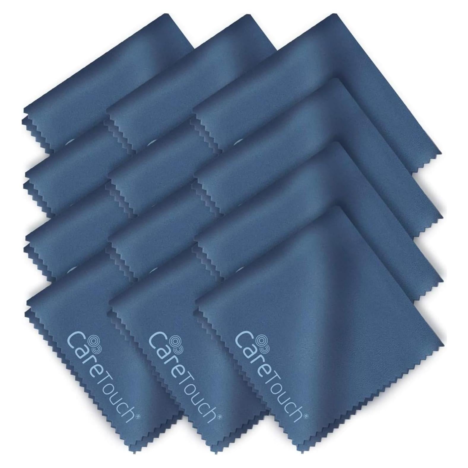 Paño de Limpieza Care Touch - 12 Microfibra Marino 15x18cm