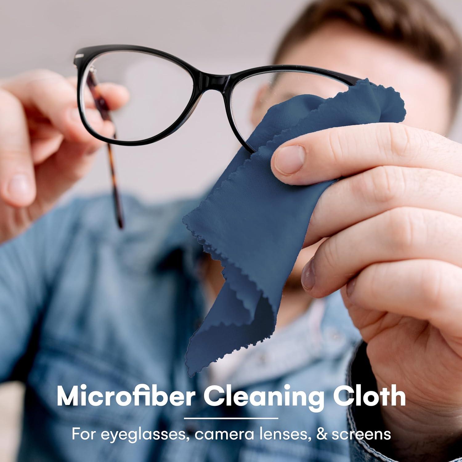 Paño de Limpieza Care Touch - 12 Microfibra Marino 15x18cm