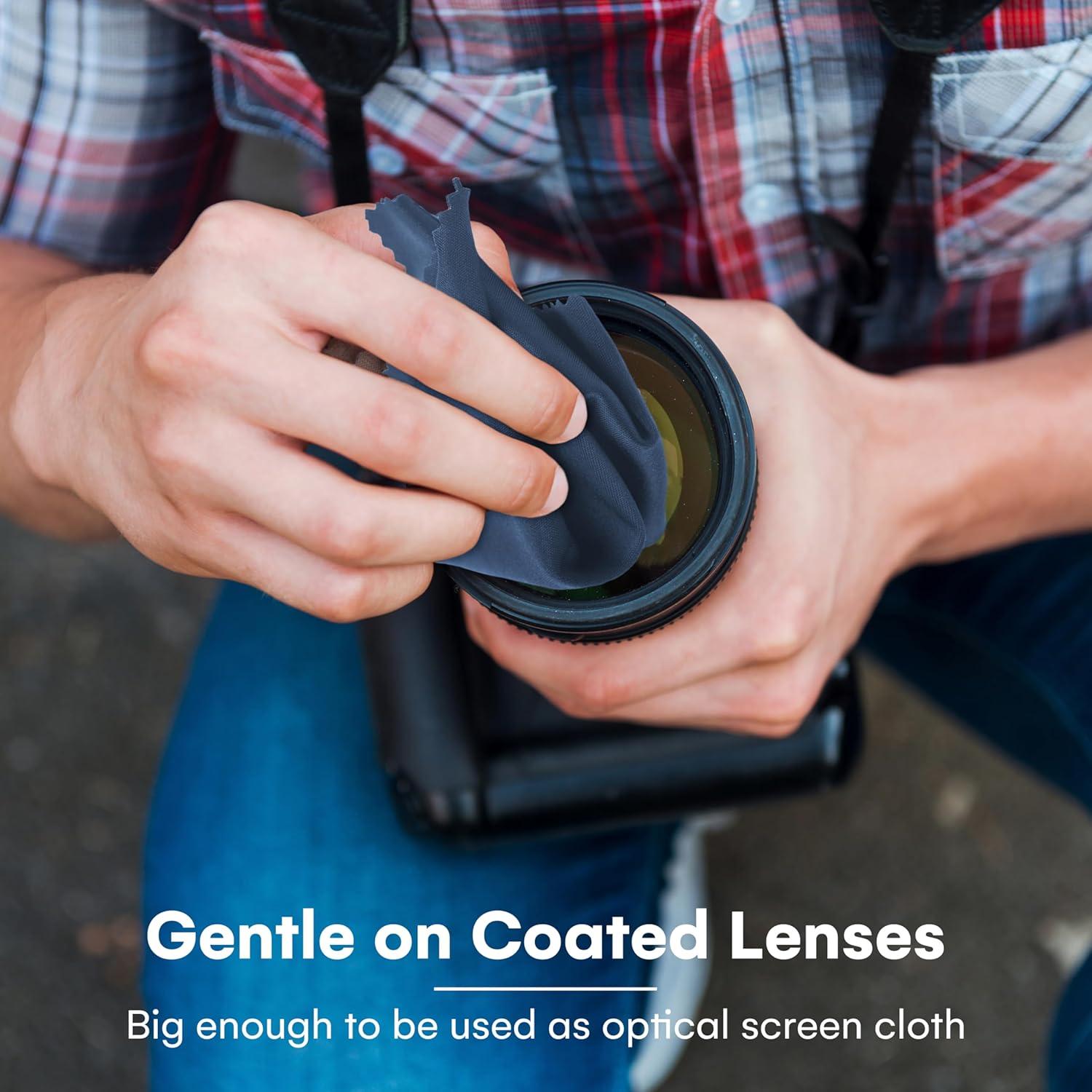 Paño de Limpieza Care Touch - 12 Microfibra Marino 15x18cm