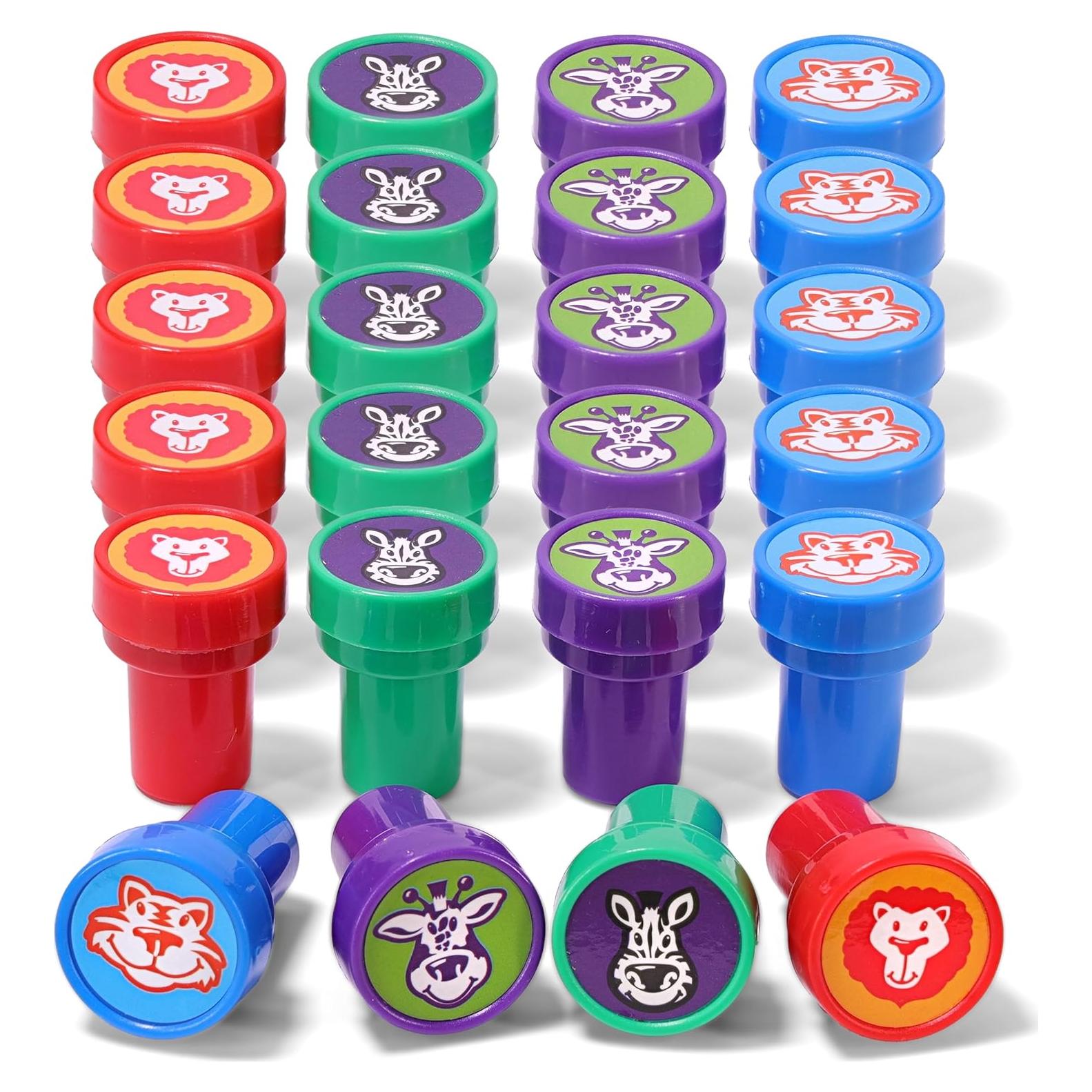 Set de Sellos Autoinking para Niños Srenta - 24 Piezas Animales