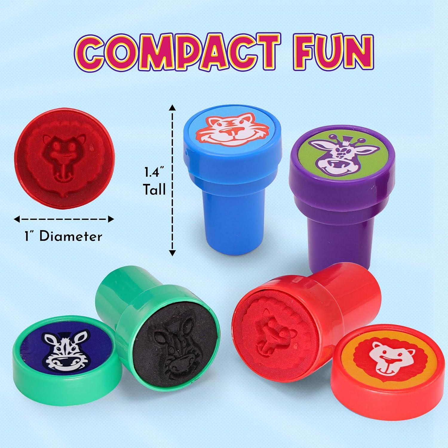 Set de Sellos Autoinking para Niños Srenta - 24 Piezas Animales