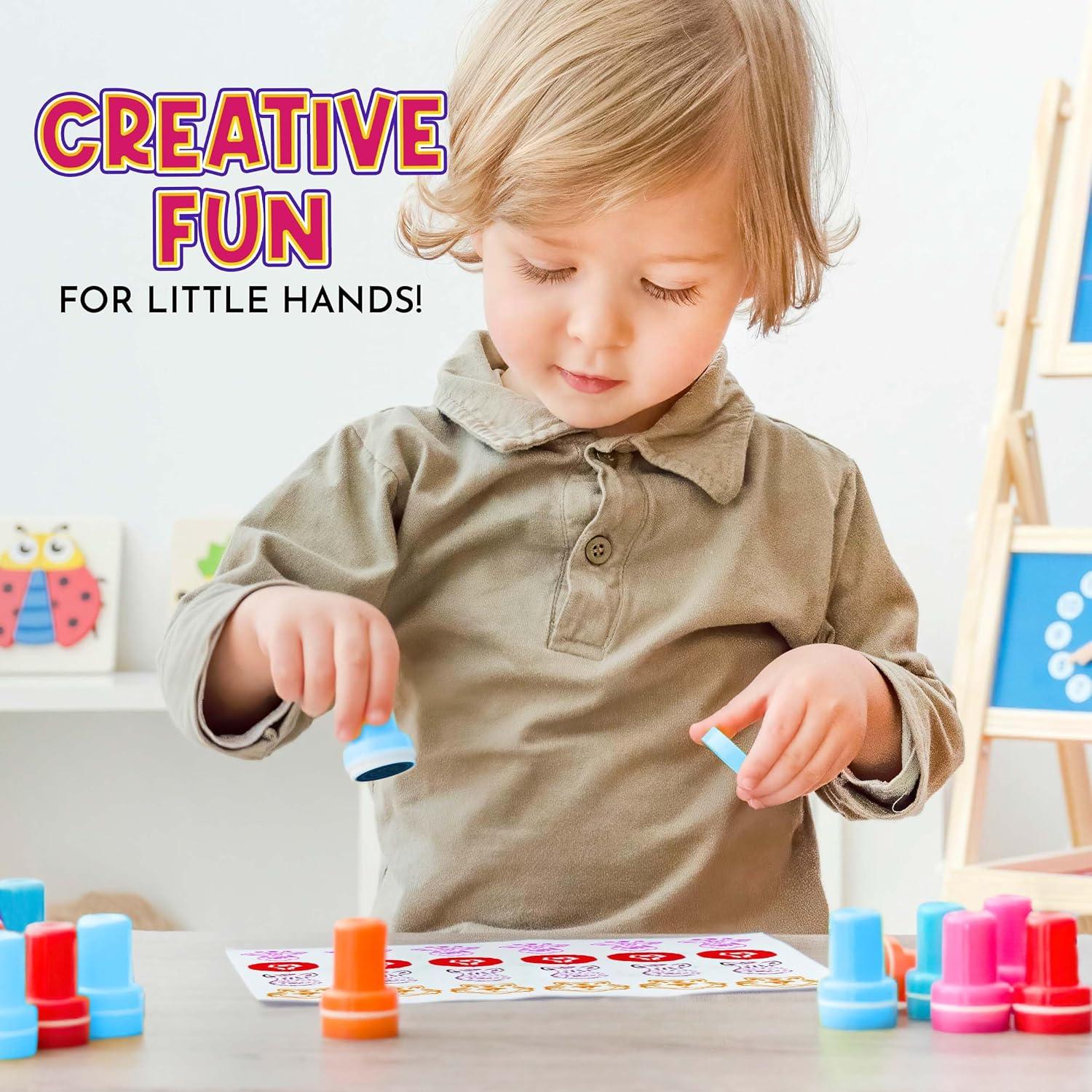 Set de Sellos Autoinking para Niños Srenta - 24 Piezas Animales