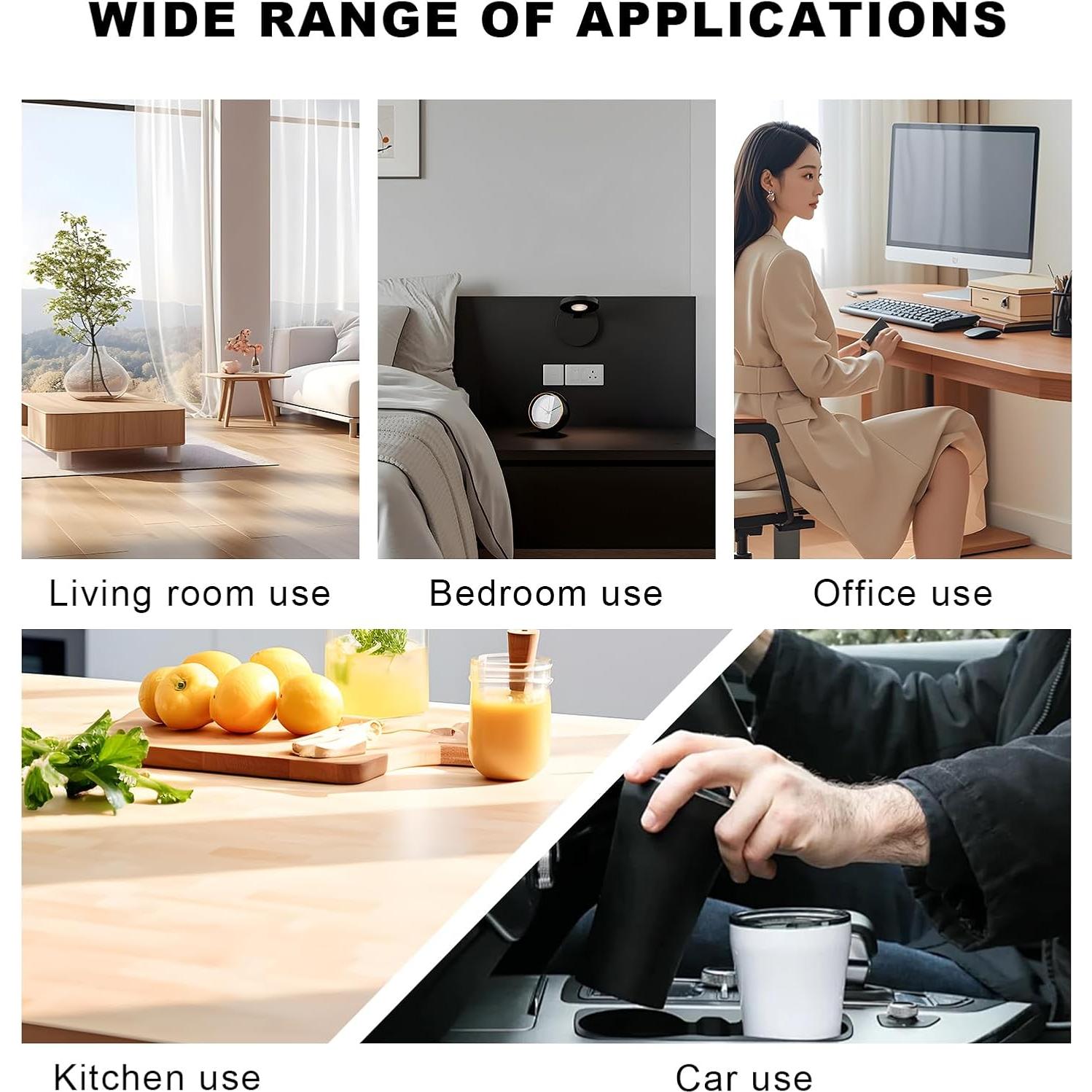 4 Posavasos Brillantes JNXIJ para Auto Antideslizantes Rojo