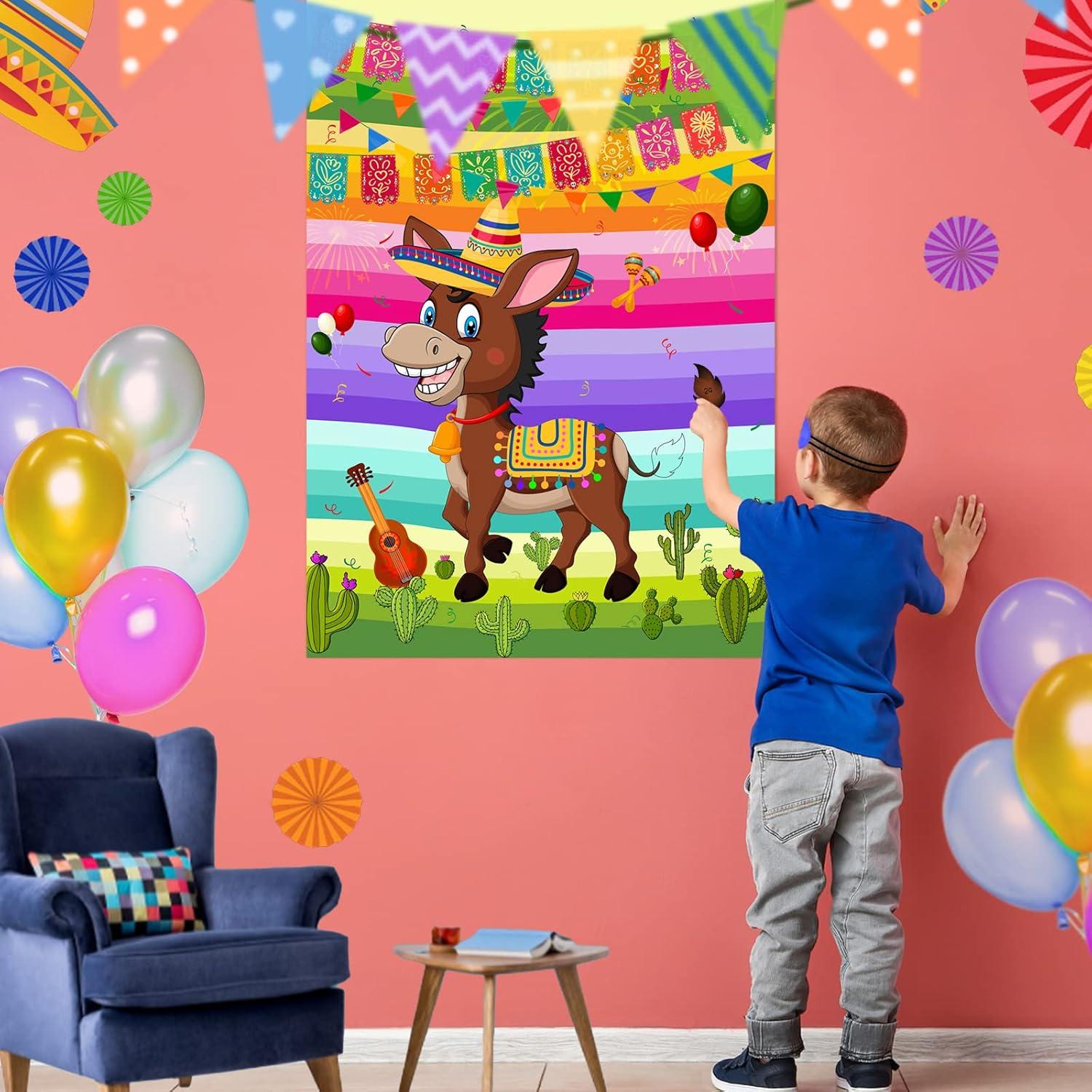 Juego Clava La Cola al Burro NEBURORA 24 Piezas Fiesta