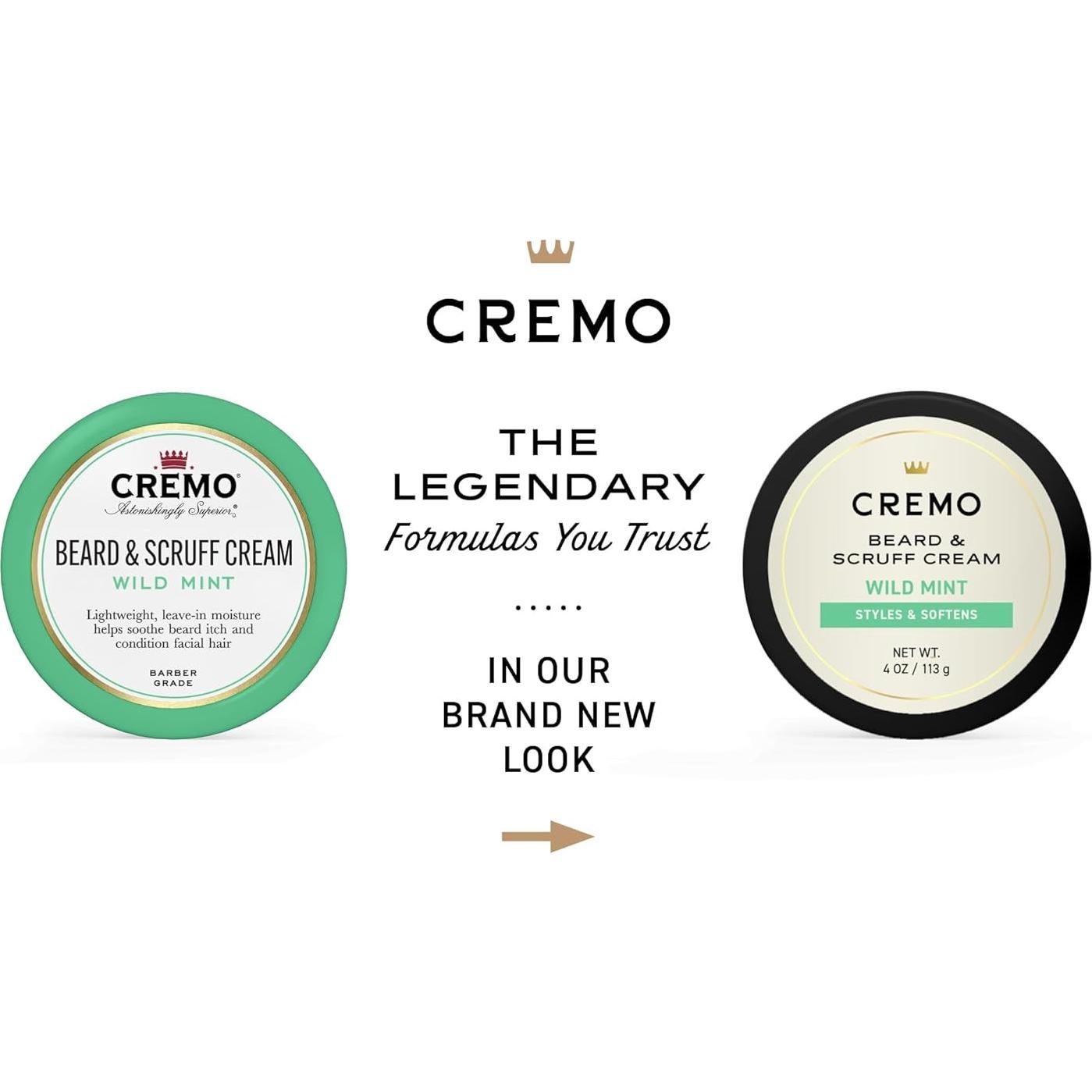 Cremo Crema para Barba Menta Silvestre 113g Acondicionador