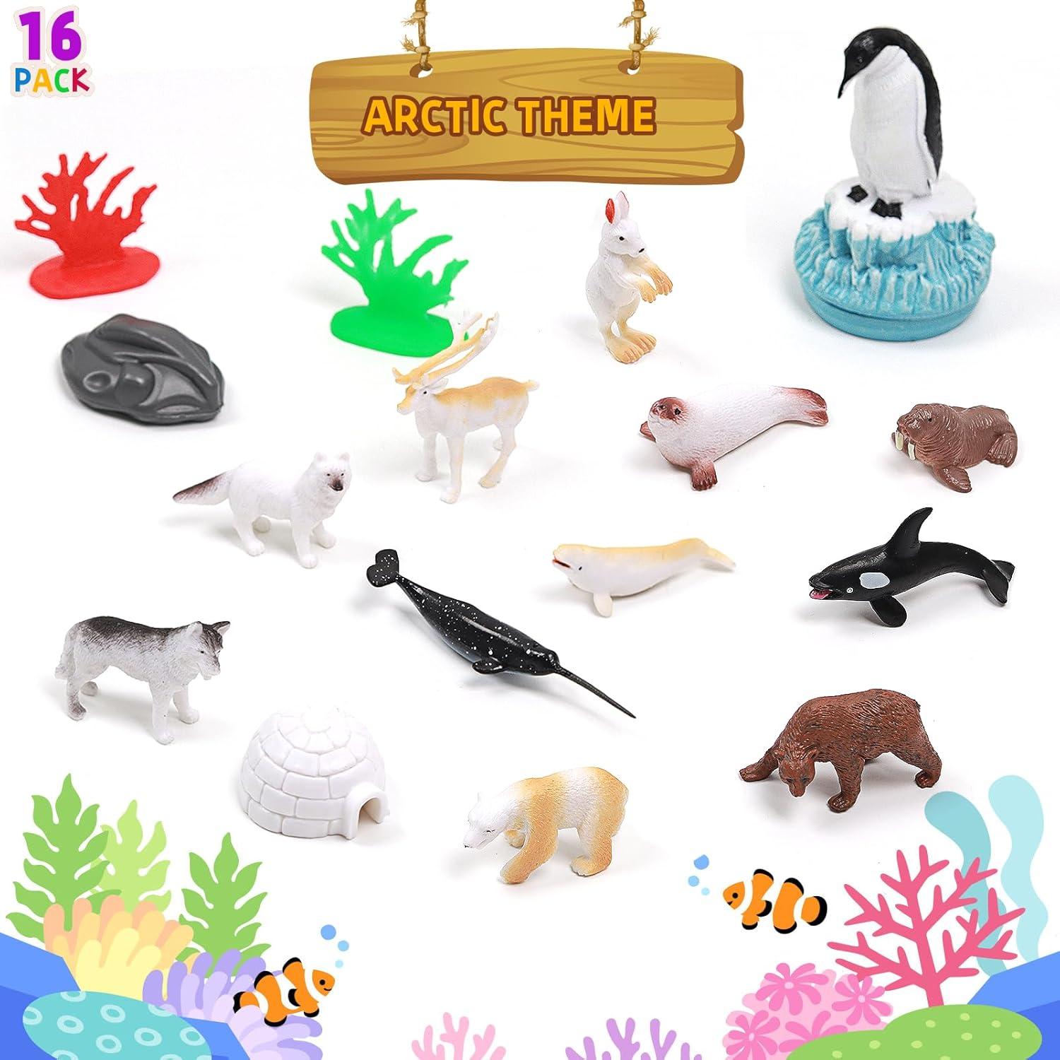 Figuras de Animales Árticos Mini Unique Kids 15 Piezas