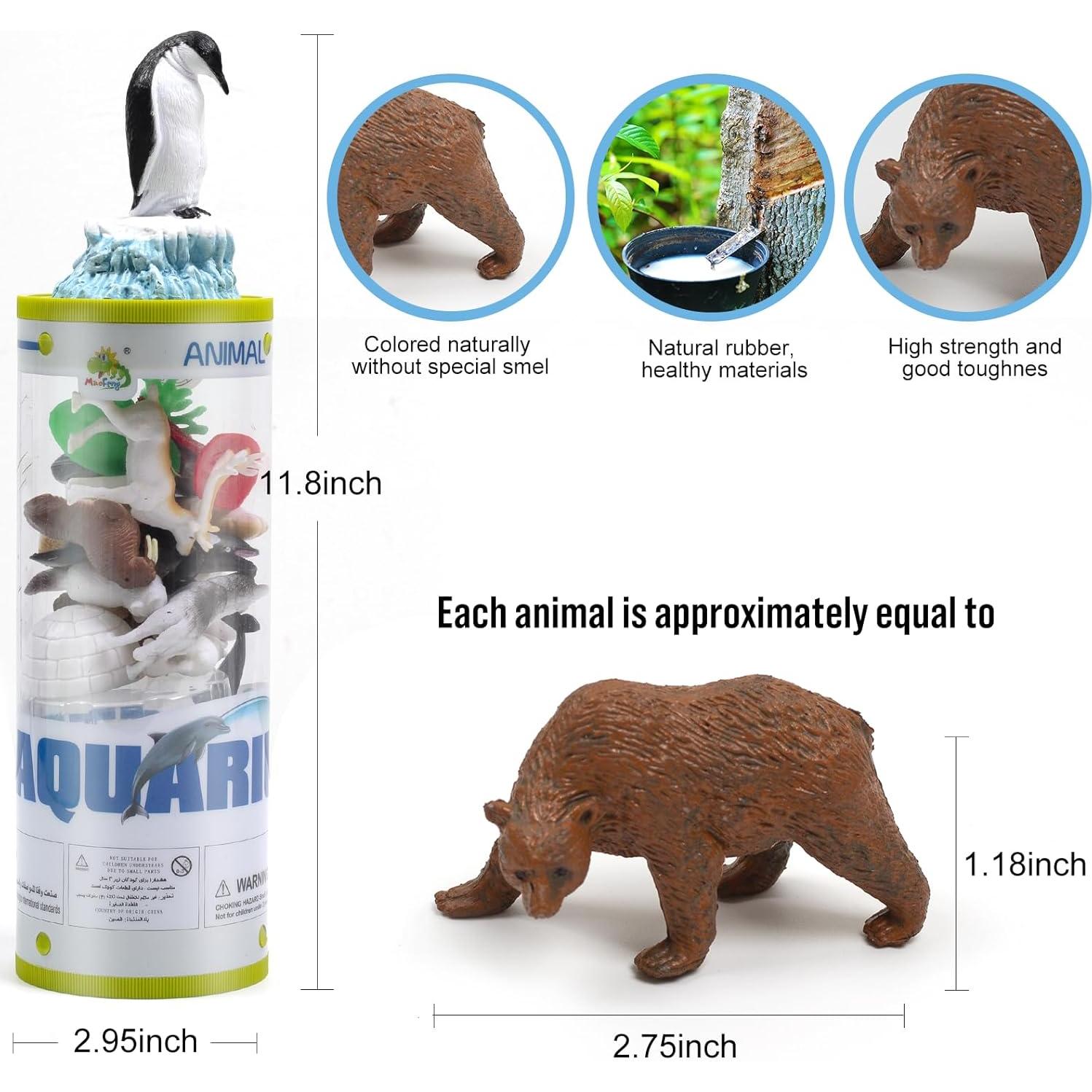 Figuras de Animales Árticos Mini Unique Kids 15 Piezas