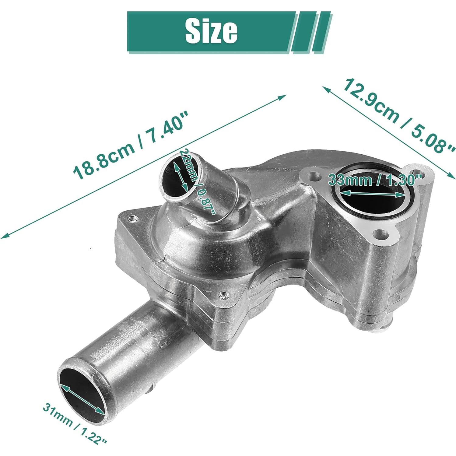 Carcasa de Termostato Aluminio X AUTOHAUX para Ford Mustang 4.0L 2005-2010