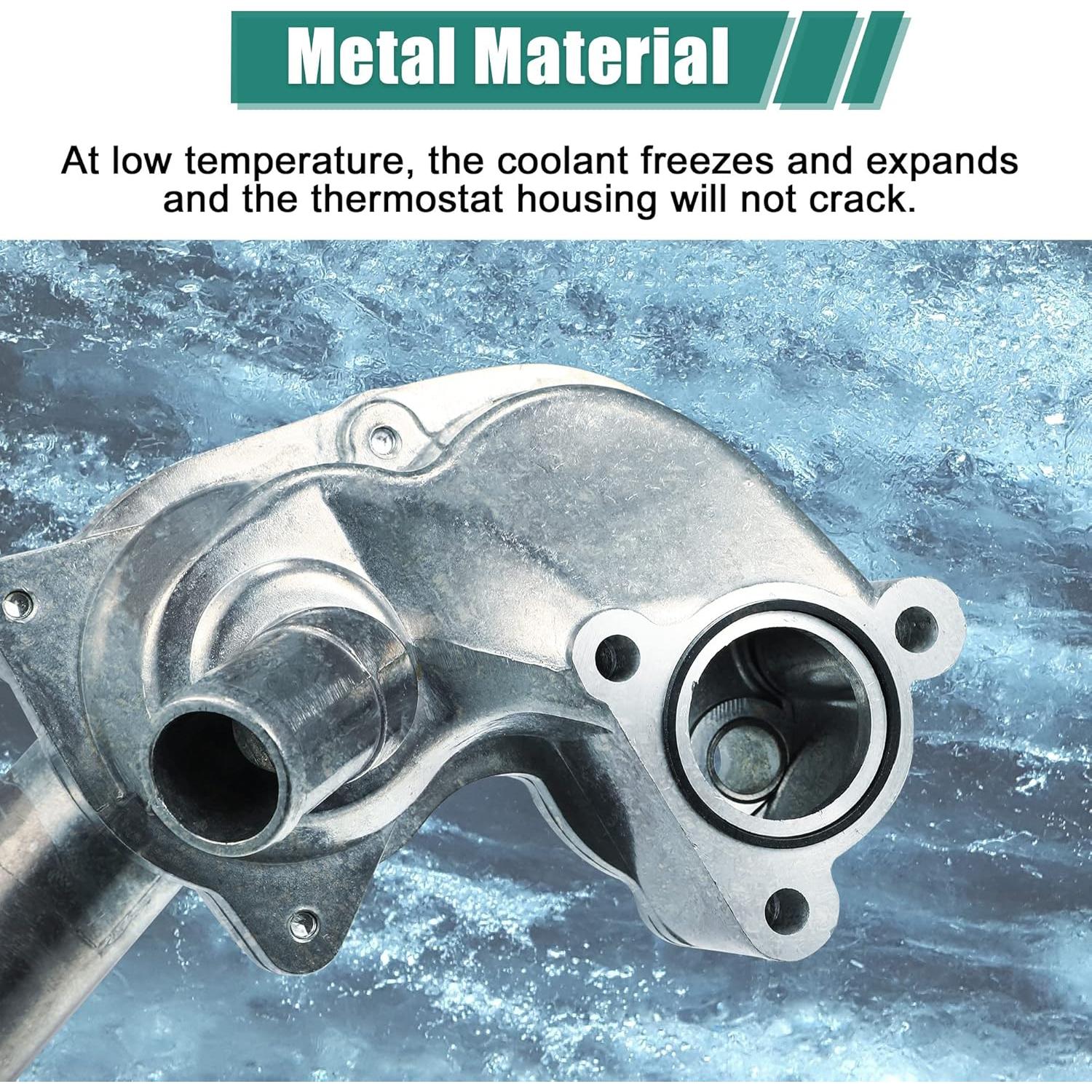 Carcasa de Termostato Aluminio X AUTOHAUX para Ford Mustang 4.0L 2005-2010