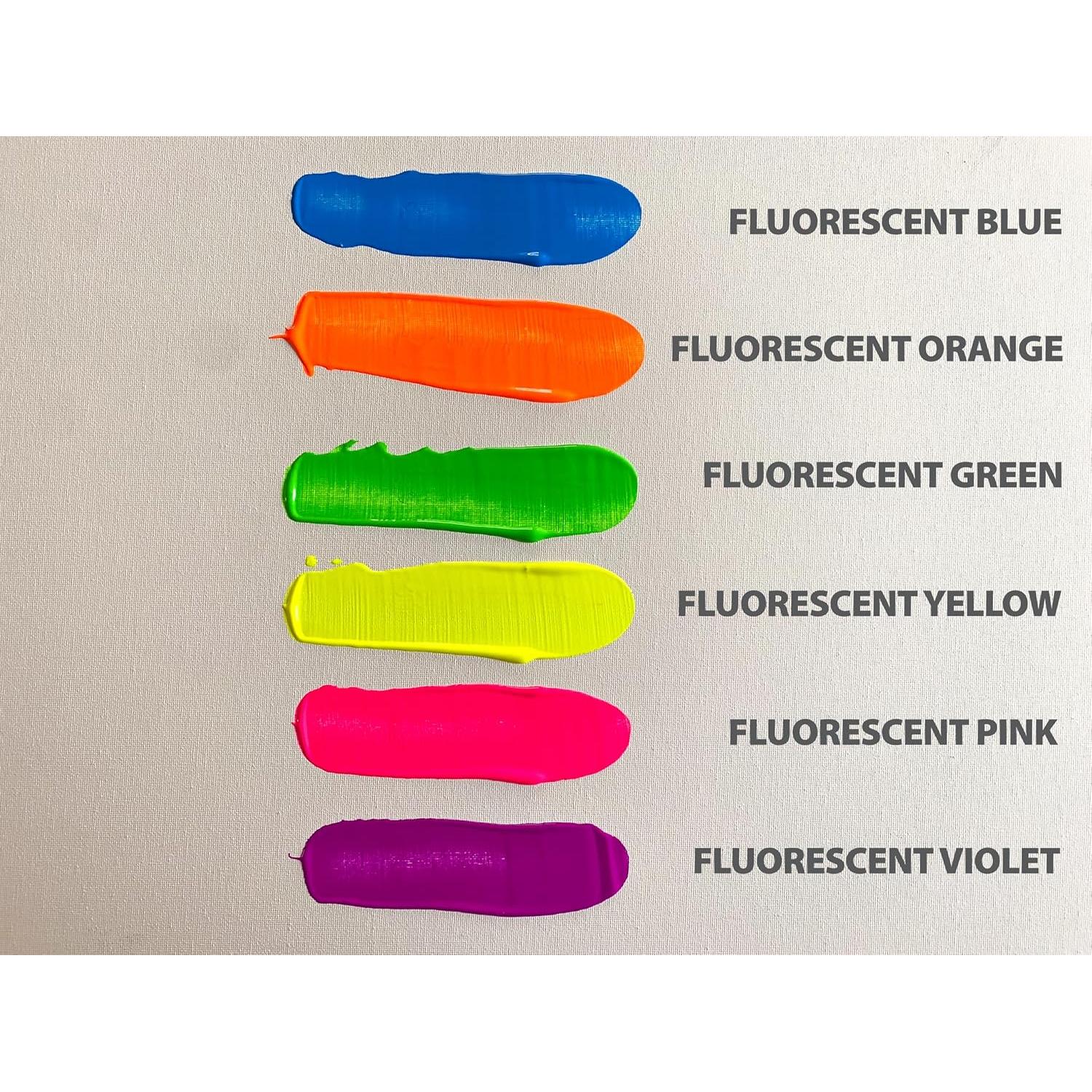 Set de Pintura Témpera Fluorescente Milo 6 Colores 473 ml