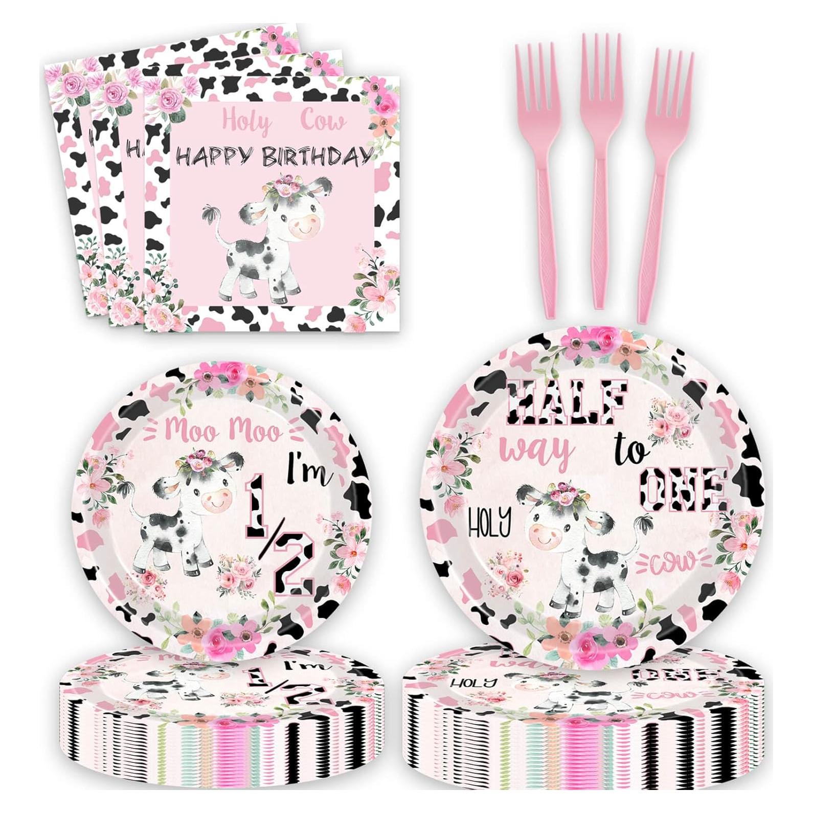 Set de Fiesta de Cumpleaños Sagrada Vaca 80 Piezas Letromp