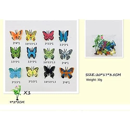 Figuras de Acción Mariposas 12pcs SmilerSmile Decoración