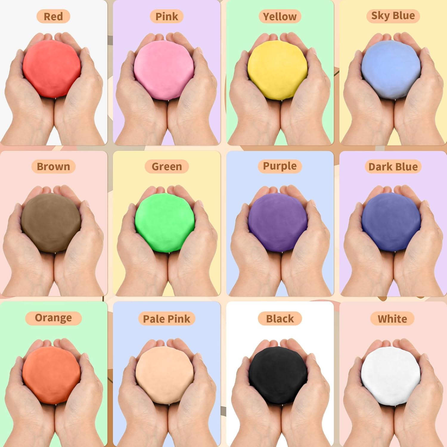 Arcilla Mágica Busaurus 100g Secado al Aire Negro No Tóxica