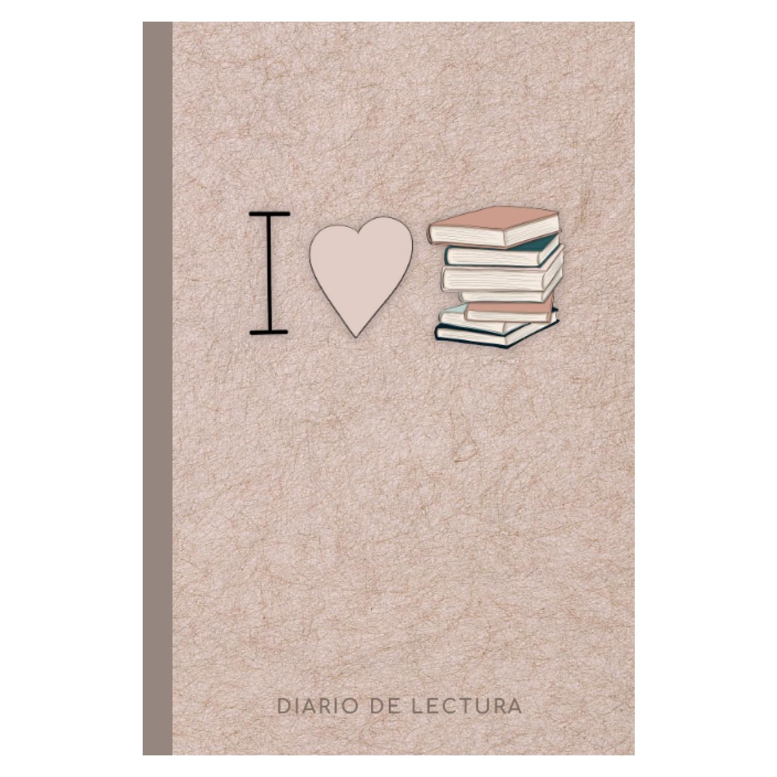 Diario de Lectura Tapa Dura para Amantes de Libros 15x23cm