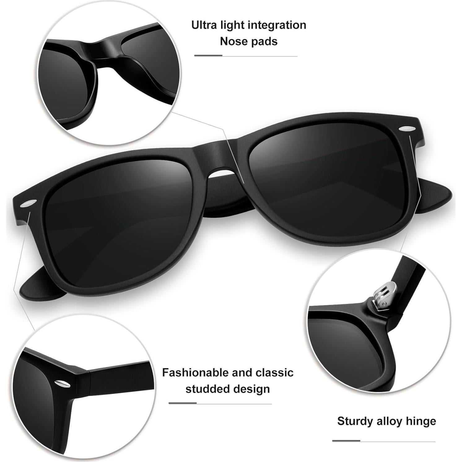 Gafas de sol polarizadas KANASTAL cuadradas UV400 unisex