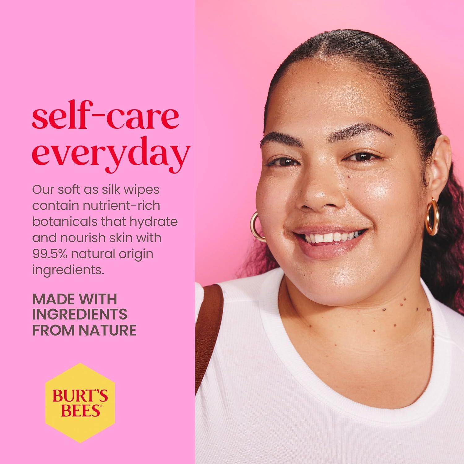 Toallitas Faciales Burt's Bees 30 Ct con Agua de Rosa