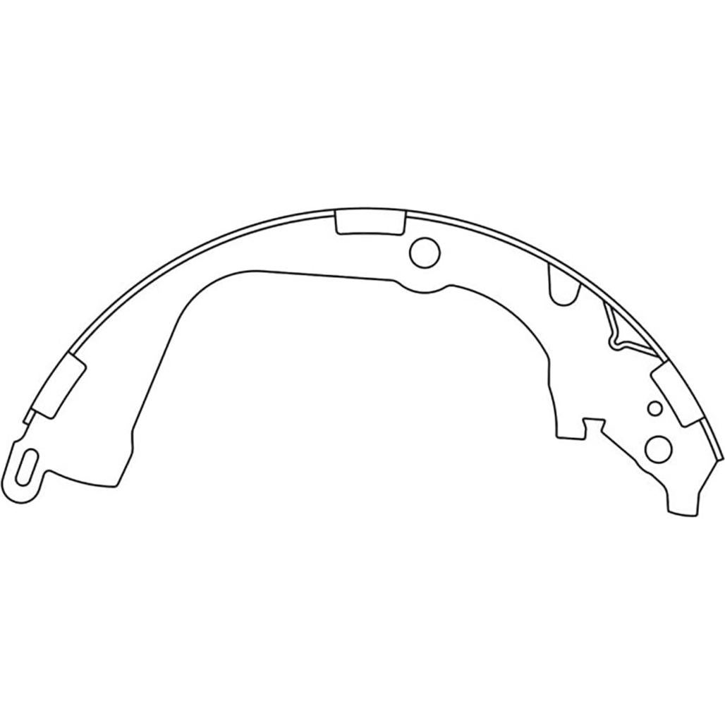 Zapato de Freno de Tambor Trasero Kmesonoxian para Volkswagen Amarok 2011-2017