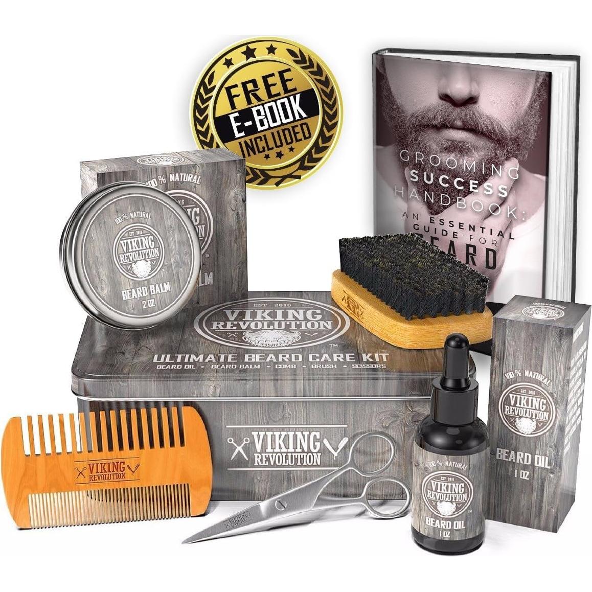 Kit de Cuidado de Barba Viking Revolution - 6 Piezas