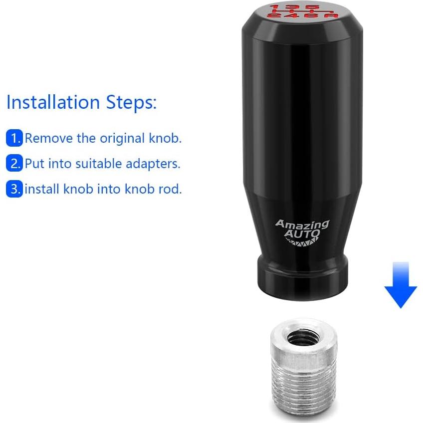 Palanca de Cambio Manual Universal Amazing AUTO Negra 6 Velocidades