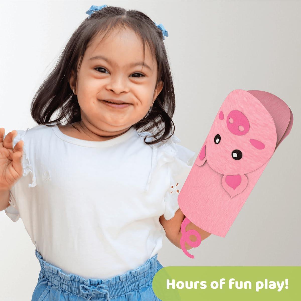 Kit de Marionetas de Mano JackInTheBox - 6 Animales de Granja