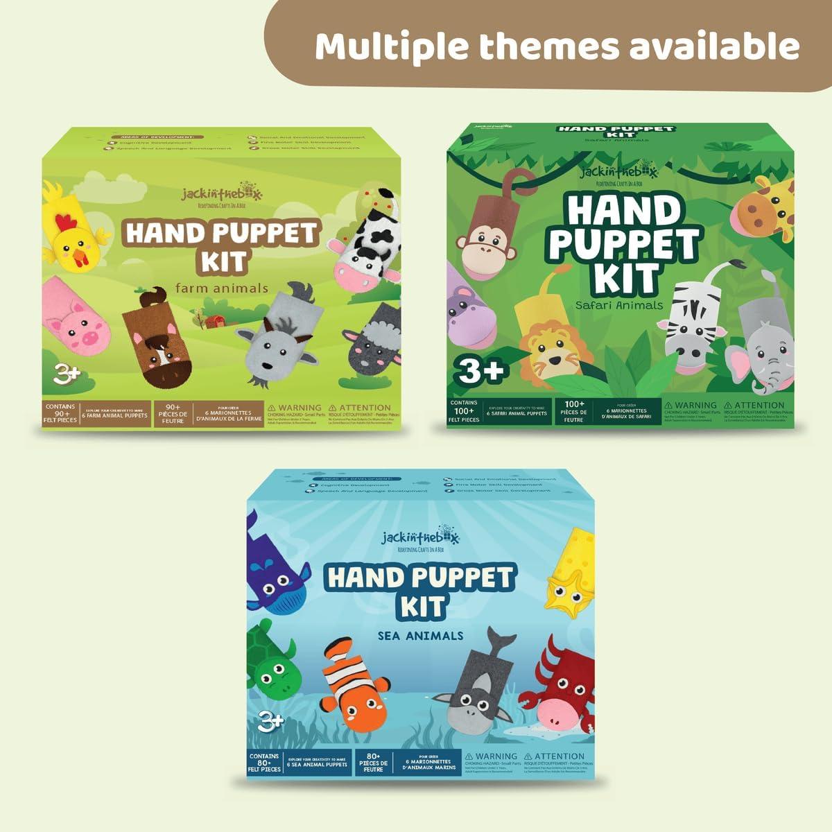 Kit de Marionetas de Mano JackInTheBox - 6 Animales de Granja