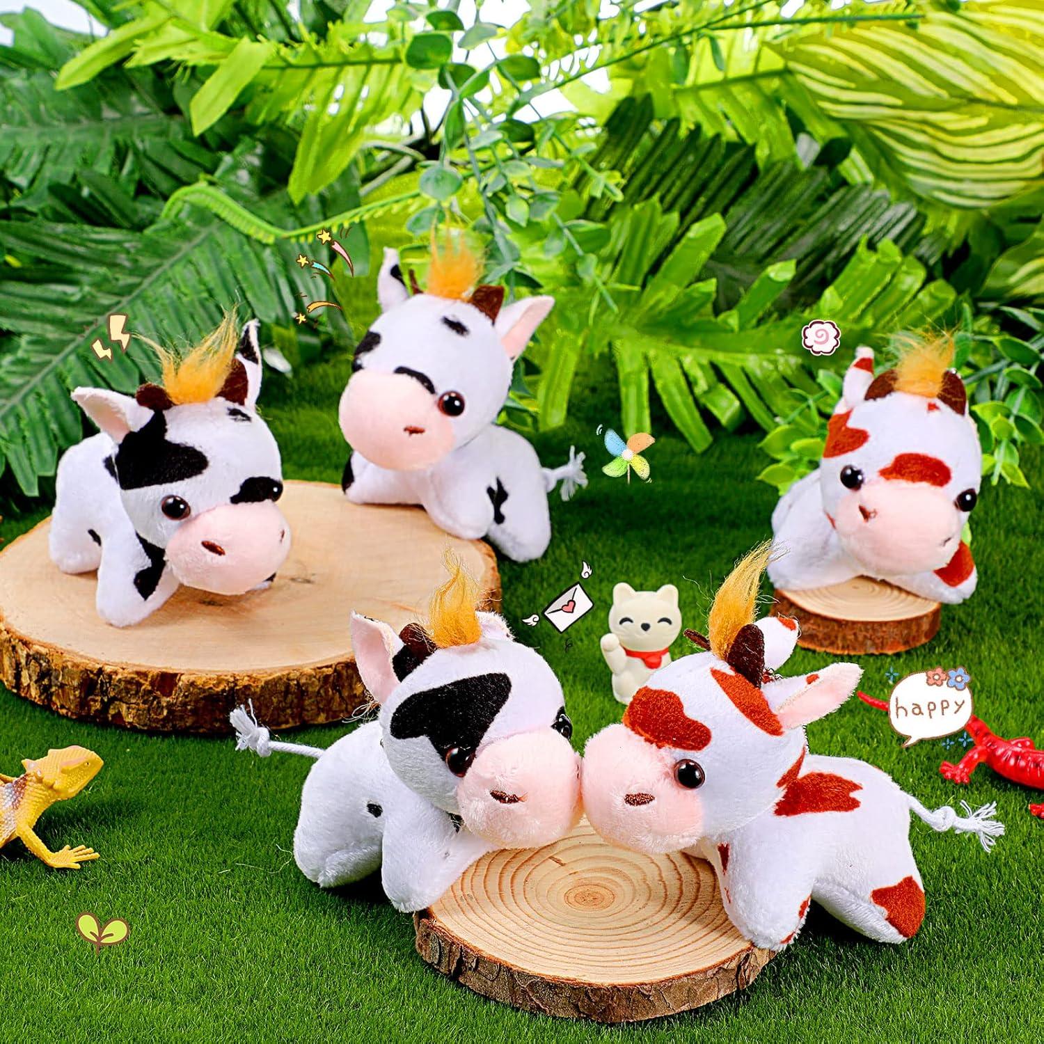 Juguetes de Peluche Vacas Zomiboo - 12 Piezas 8.13 cm