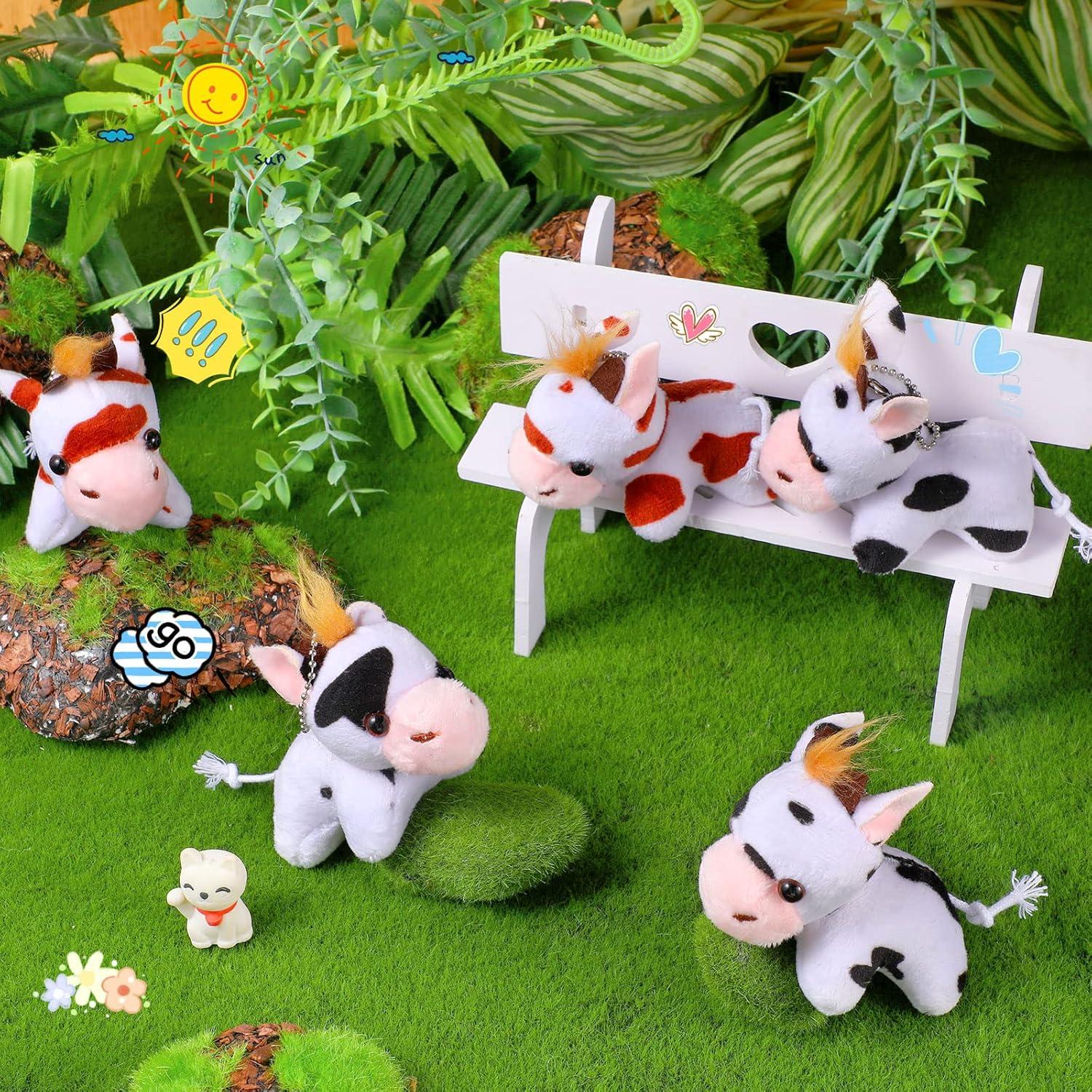 Juguetes de Peluche Vacas Zomiboo - 12 Piezas 8.13 cm