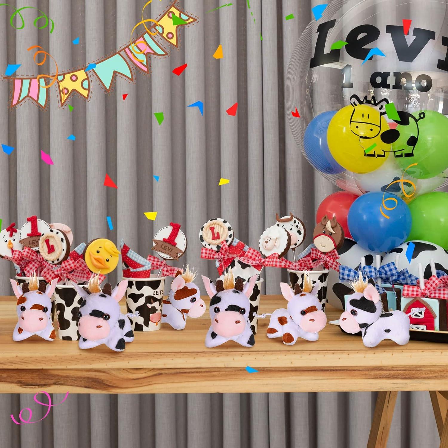 Juguetes de Peluche Vacas Zomiboo - 12 Piezas 8.13 cm