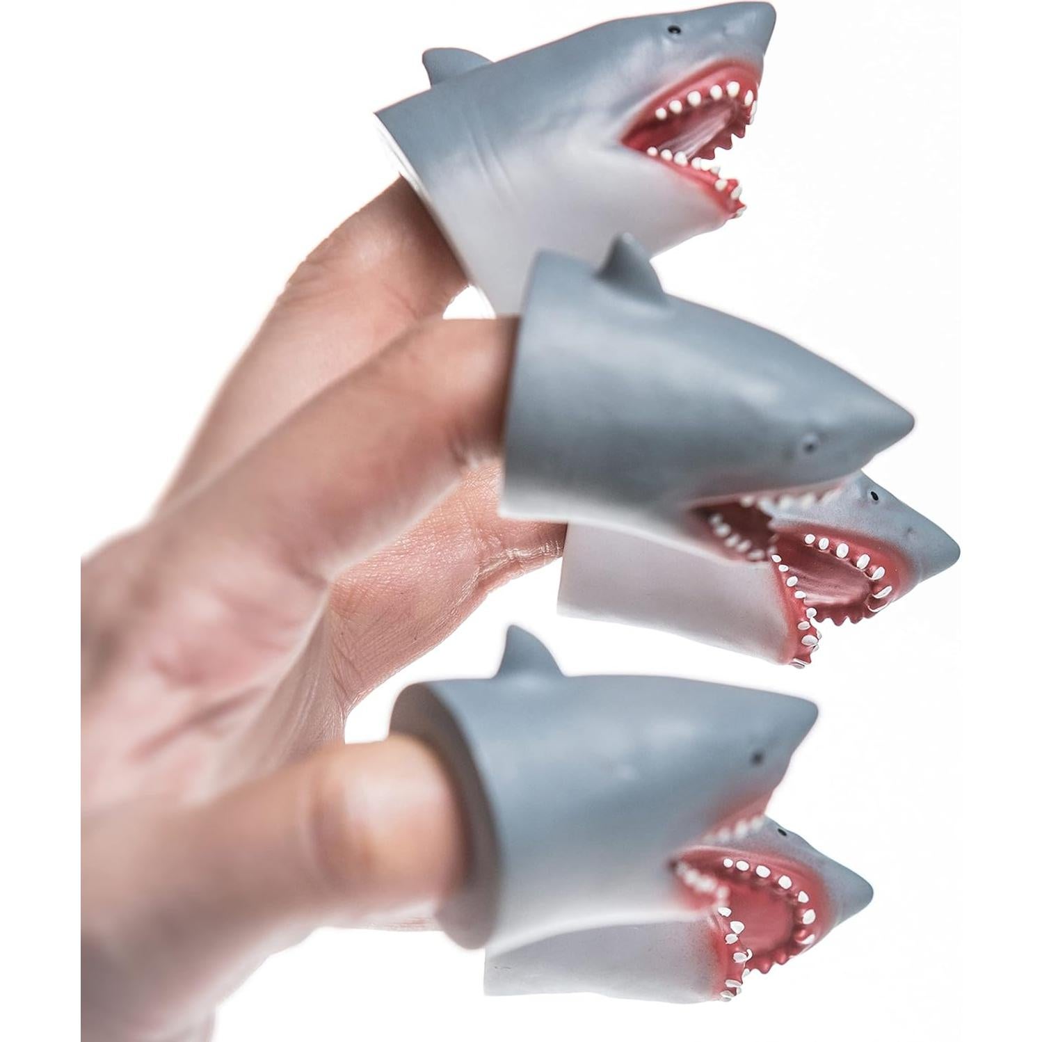 Conjunto de Marionetas de Dedos AQKILO Tiburón 5 Piezas