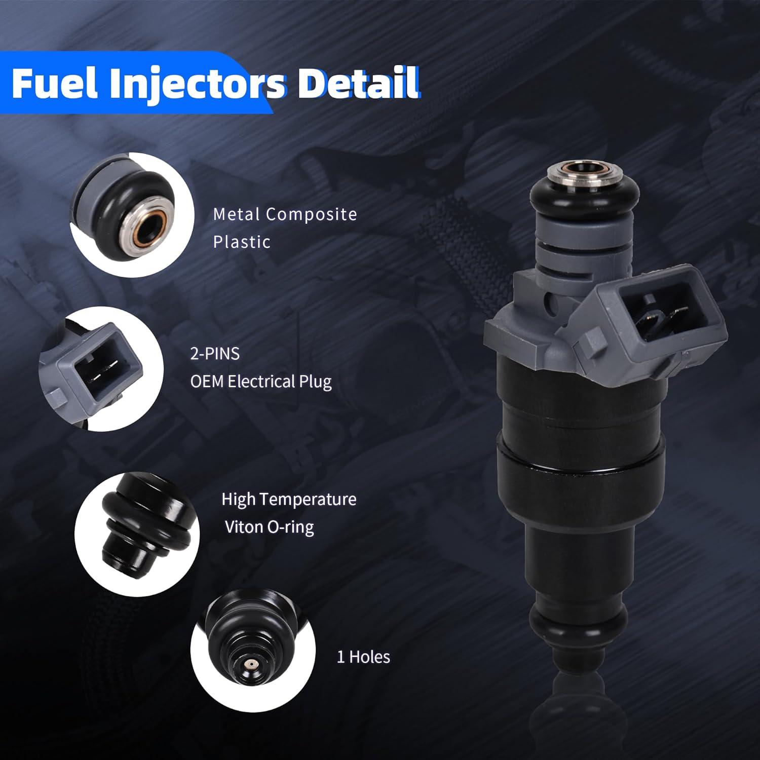 Inyectores de Combustible E-Shin 8PCS para Dodge y Jeep V8