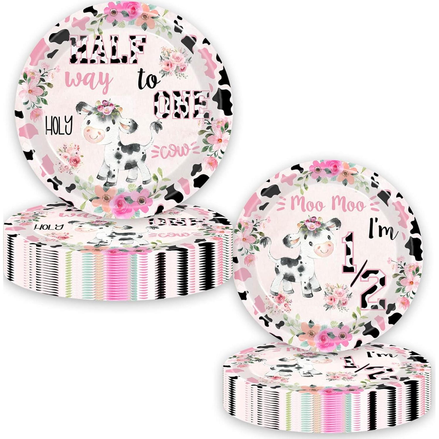 Set de Fiesta Sagrada Vaca 51 Pcs - Mantel, Platos y Utensilios