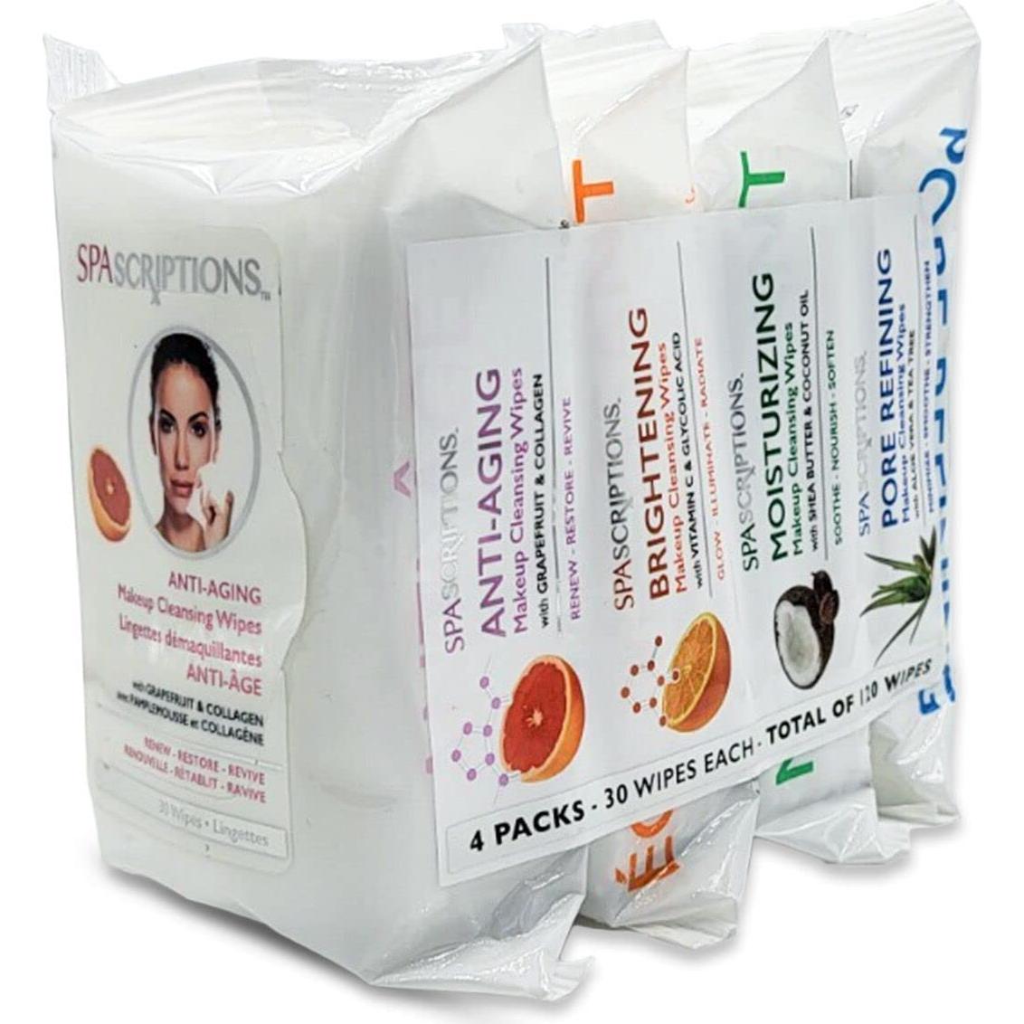 Toallitas Limpiadoras Spascriptions 4 en 1 Hidratantes 120 Ct