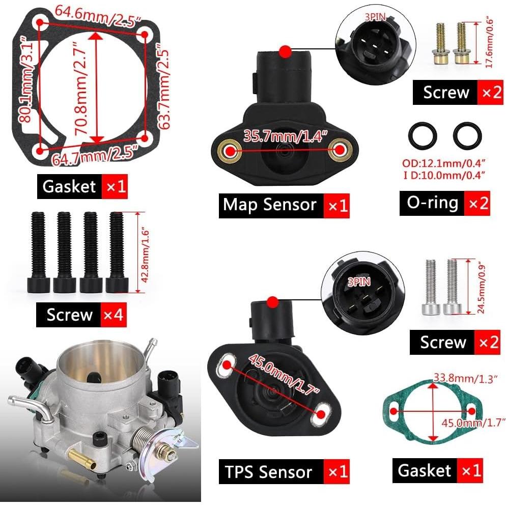 Colector de Admisión Aluminio Honda B16 B18 D16 F22 70mm