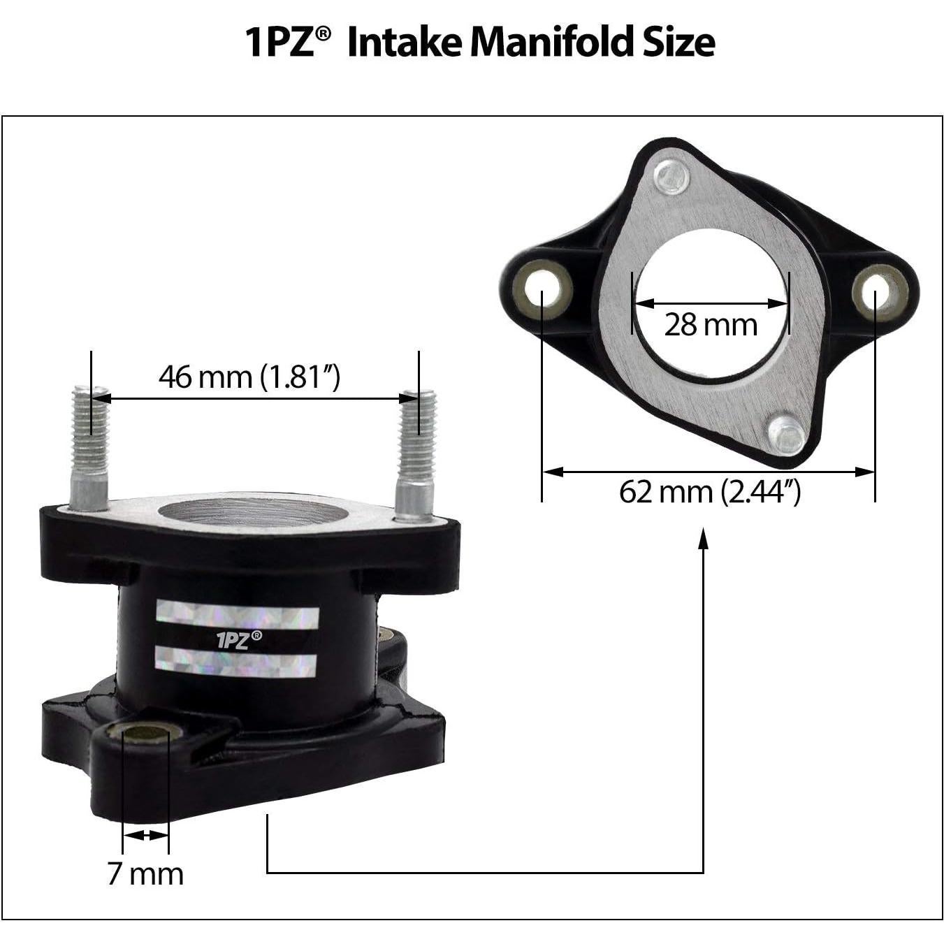 Tubería de Colector de Admisión 1PZ 27mm para ATV 4T