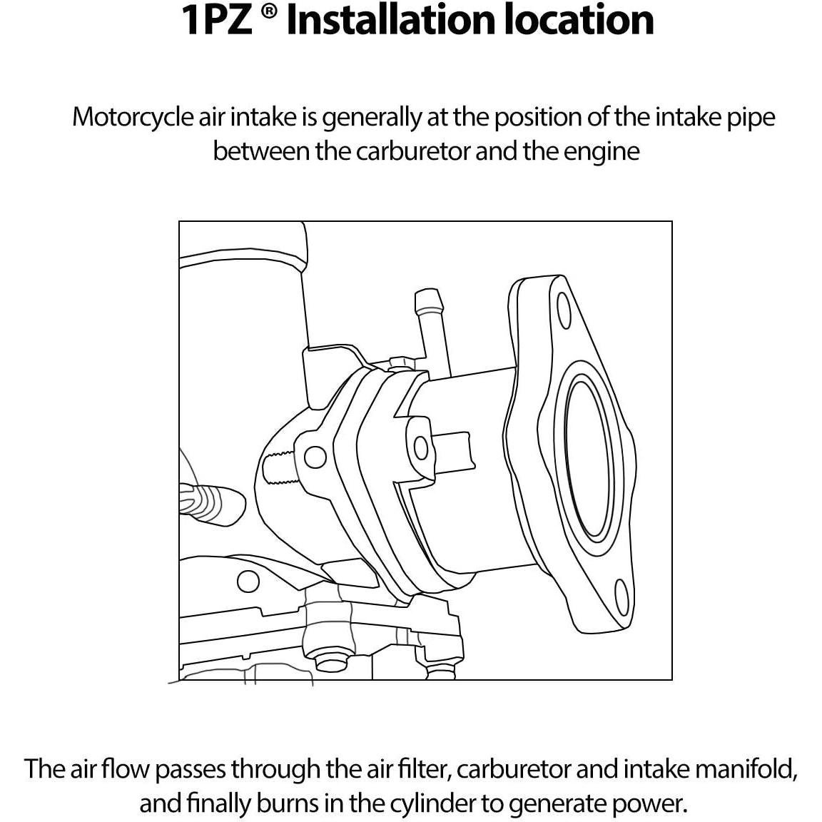 Tubería de Colector de Admisión 1PZ 27mm para ATV 4T
