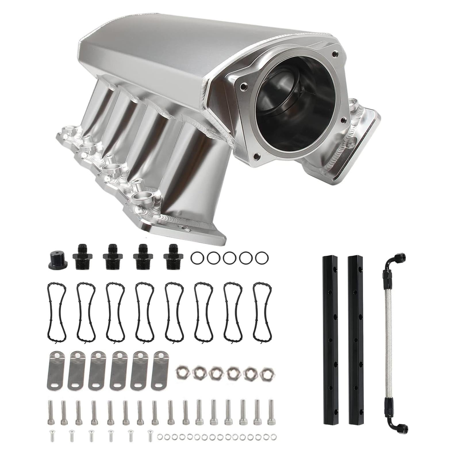 Colector de Admisión LS 92mm Plata POSENG para Chevy 4.8-6.0L