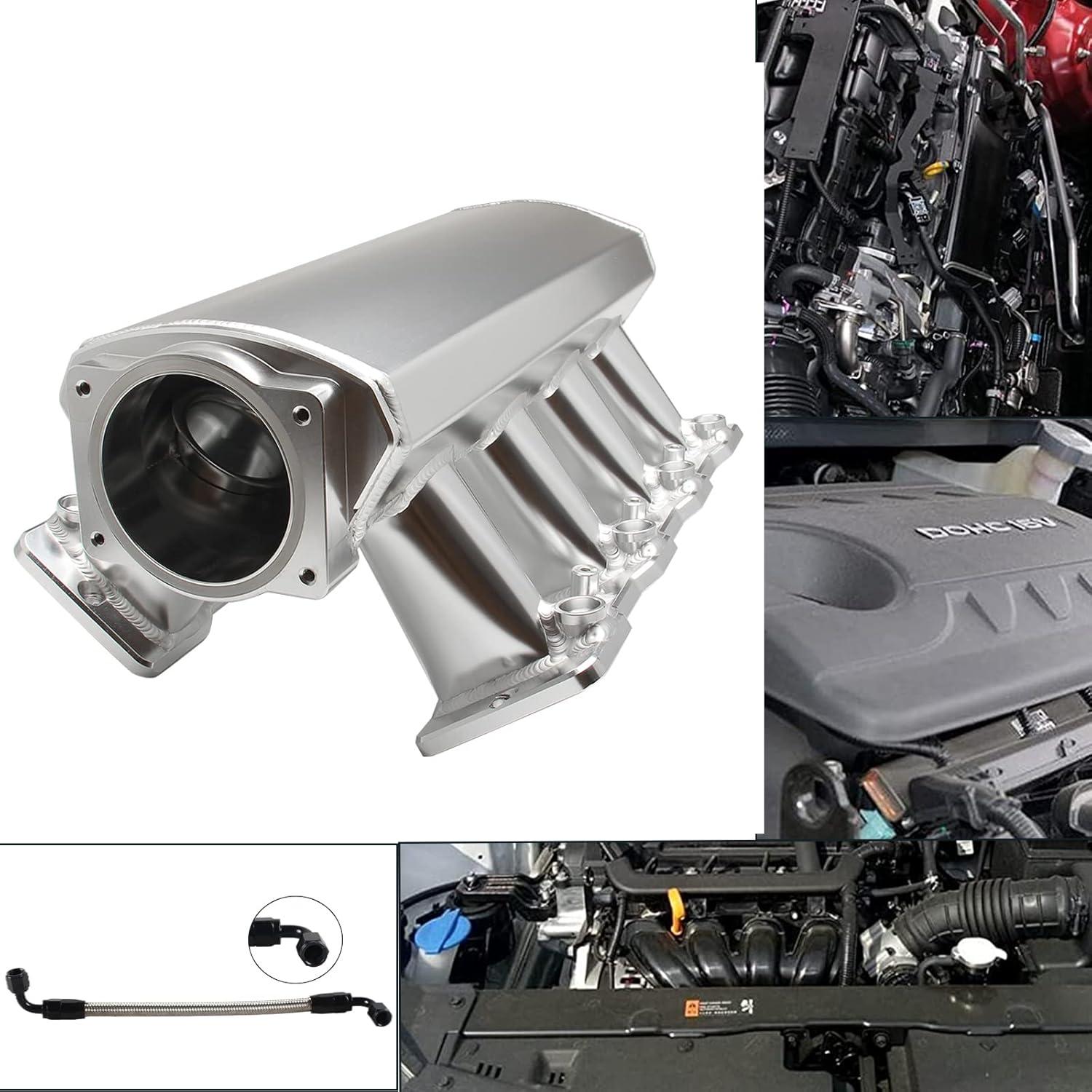 Colector de Admisión LS 92mm Plata POSENG para Chevy 4.8-6.0L