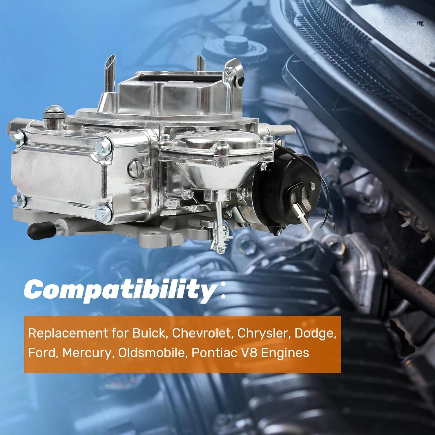 Carburador Genérico 0-80457S 600 CFM 4 Barriles Choke Eléctrico