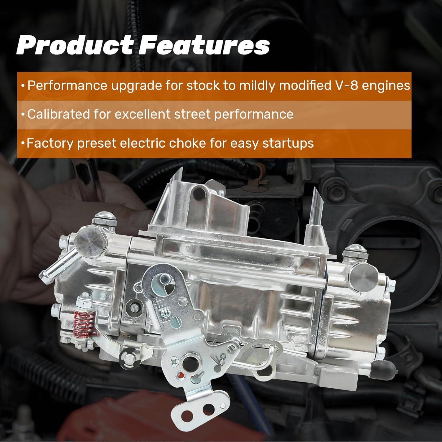 Carburador Genérico 0-80457S 600 CFM 4 Barriles Choke Eléctrico