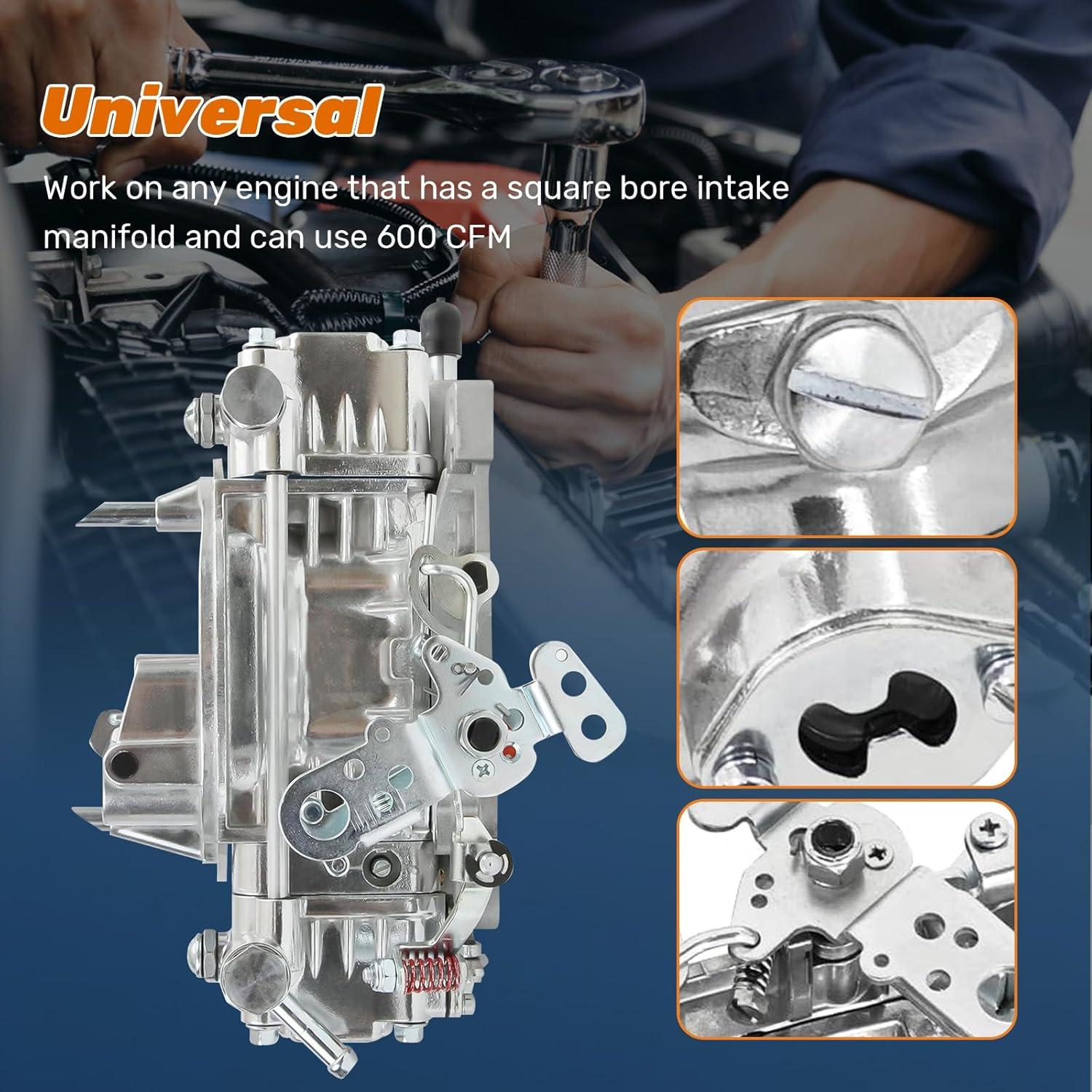 Carburador Genérico 0-80457S 600 CFM 4 Barriles Choke Eléctrico